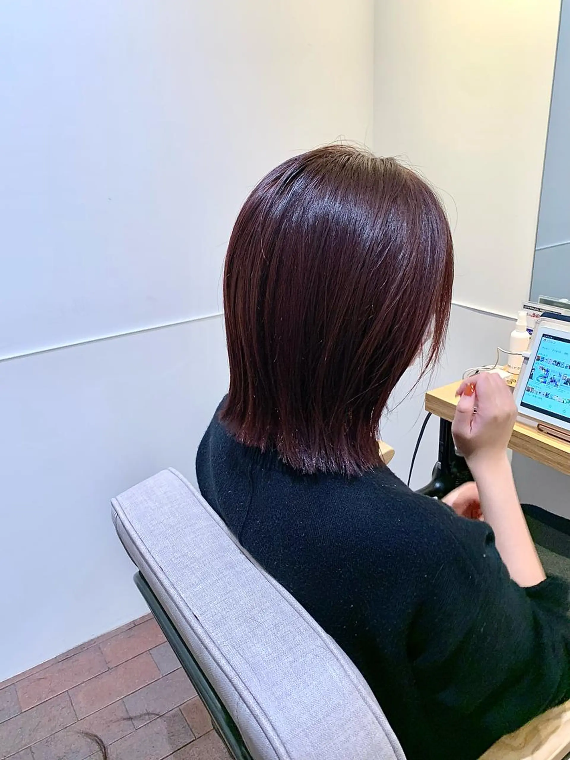 ショート カラー ピンクカラー GO TODAY SHAiRE SALON 梅田店所属・柔らかくすみカラー ボブ/ショートのヘアスタイル