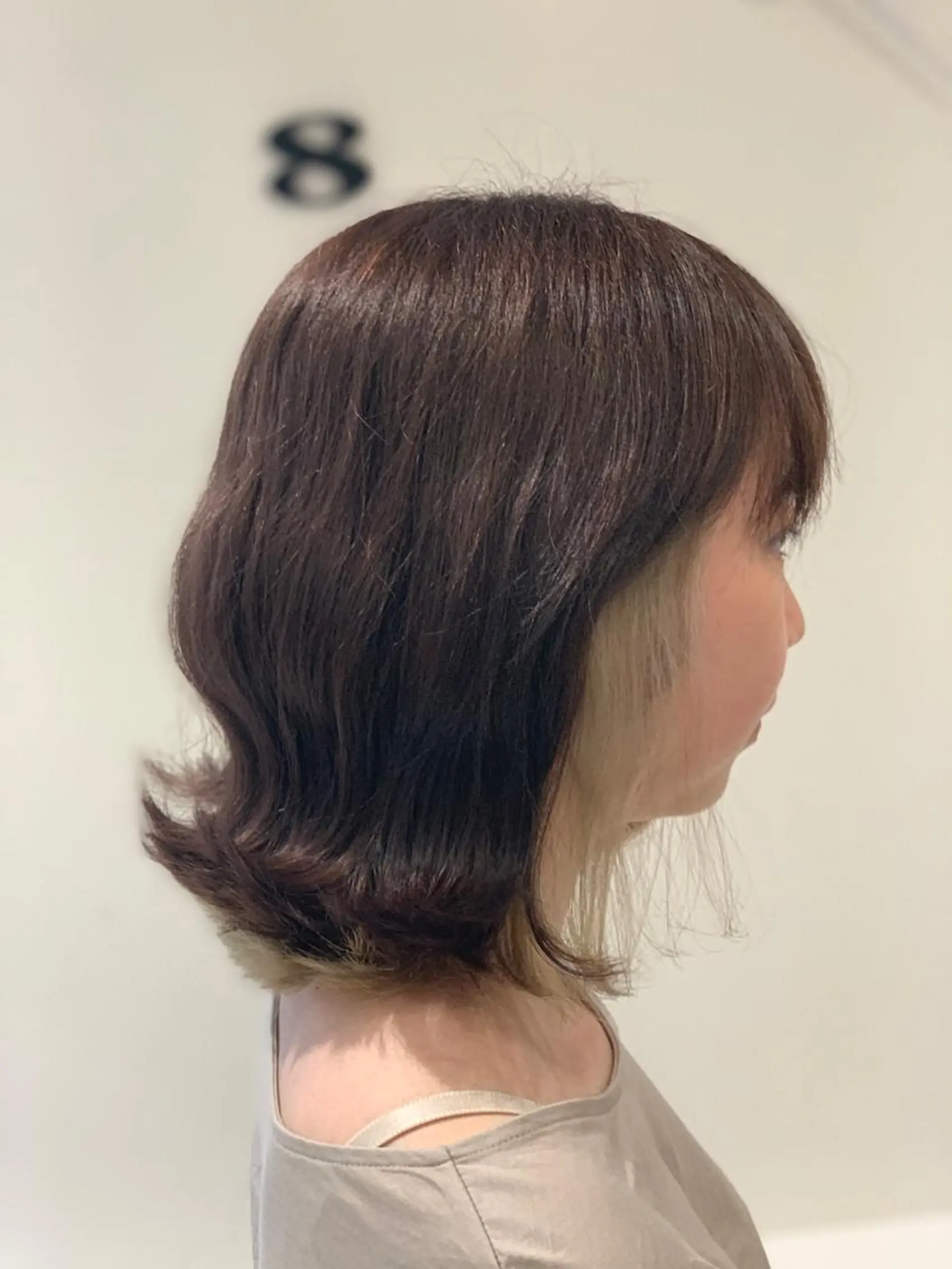 ミディアム カラー ヘアカラー 松吉 純平のヘアスタイル