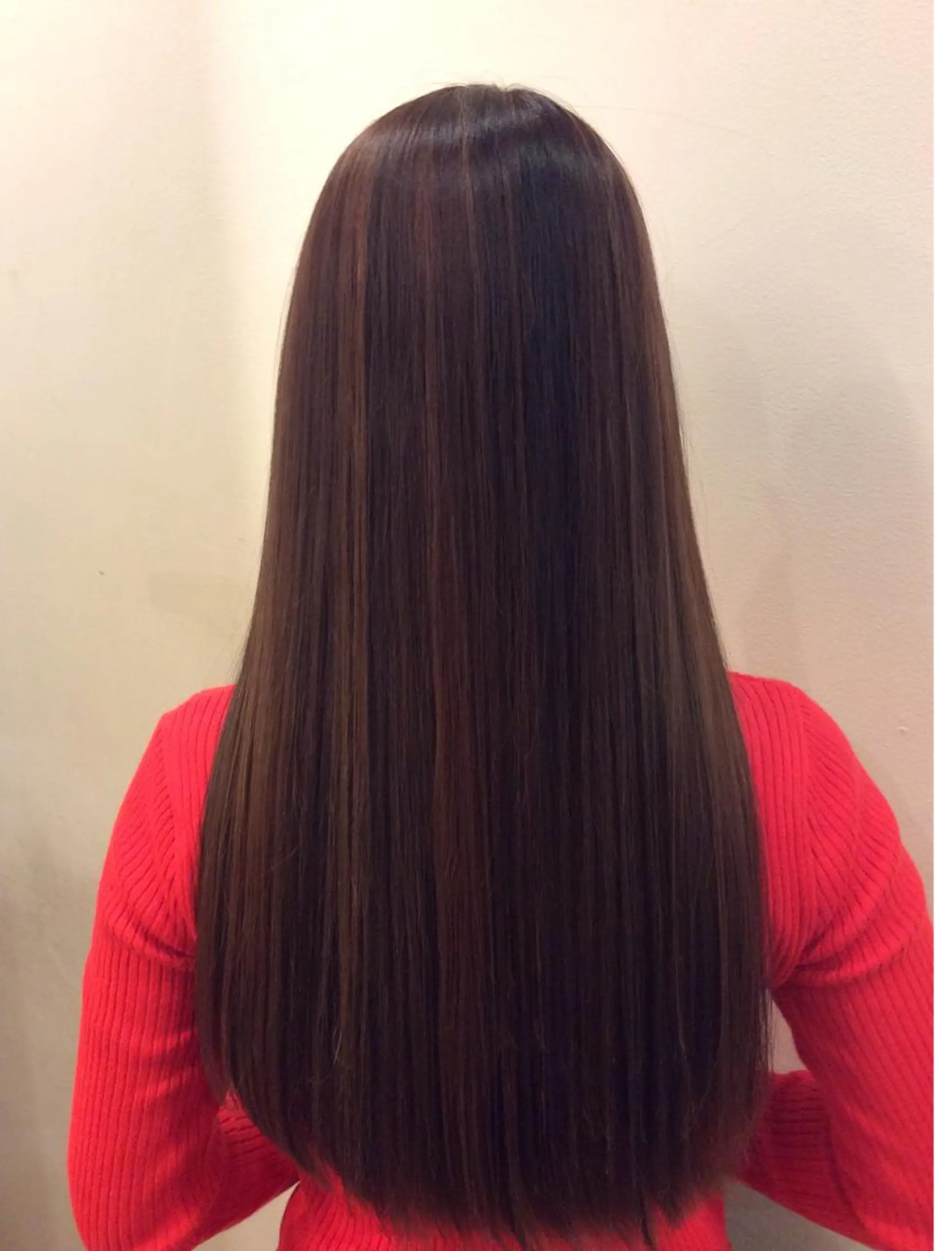 ロング カラー オレンジ 松井 竜輝のヘアスタイル