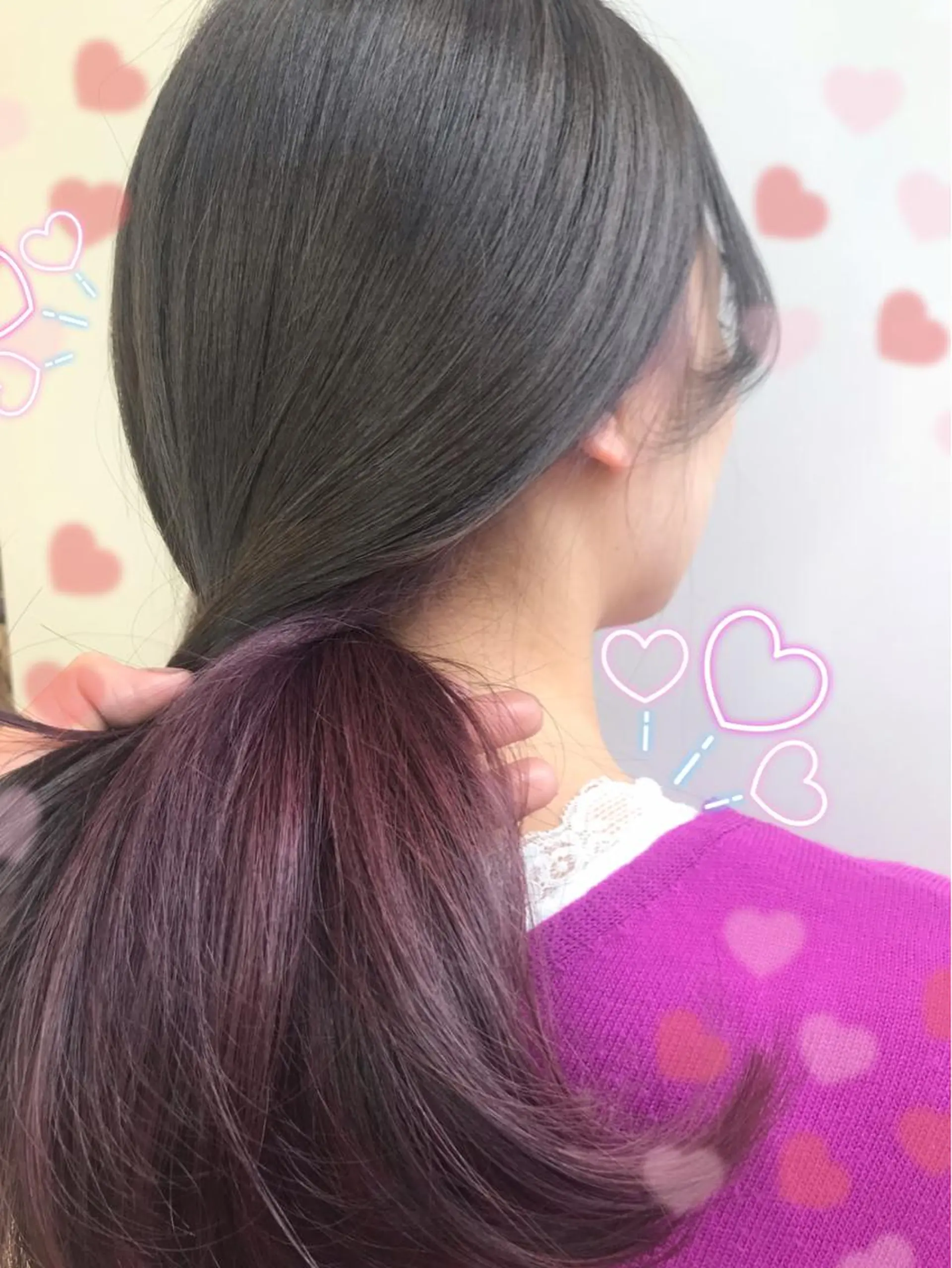 ミディアム カラー ブリーチ パープルカラー EMANON新宿東口所属・新宿駅近♡ ♡個室♡三都季🌜のヘアスタイル