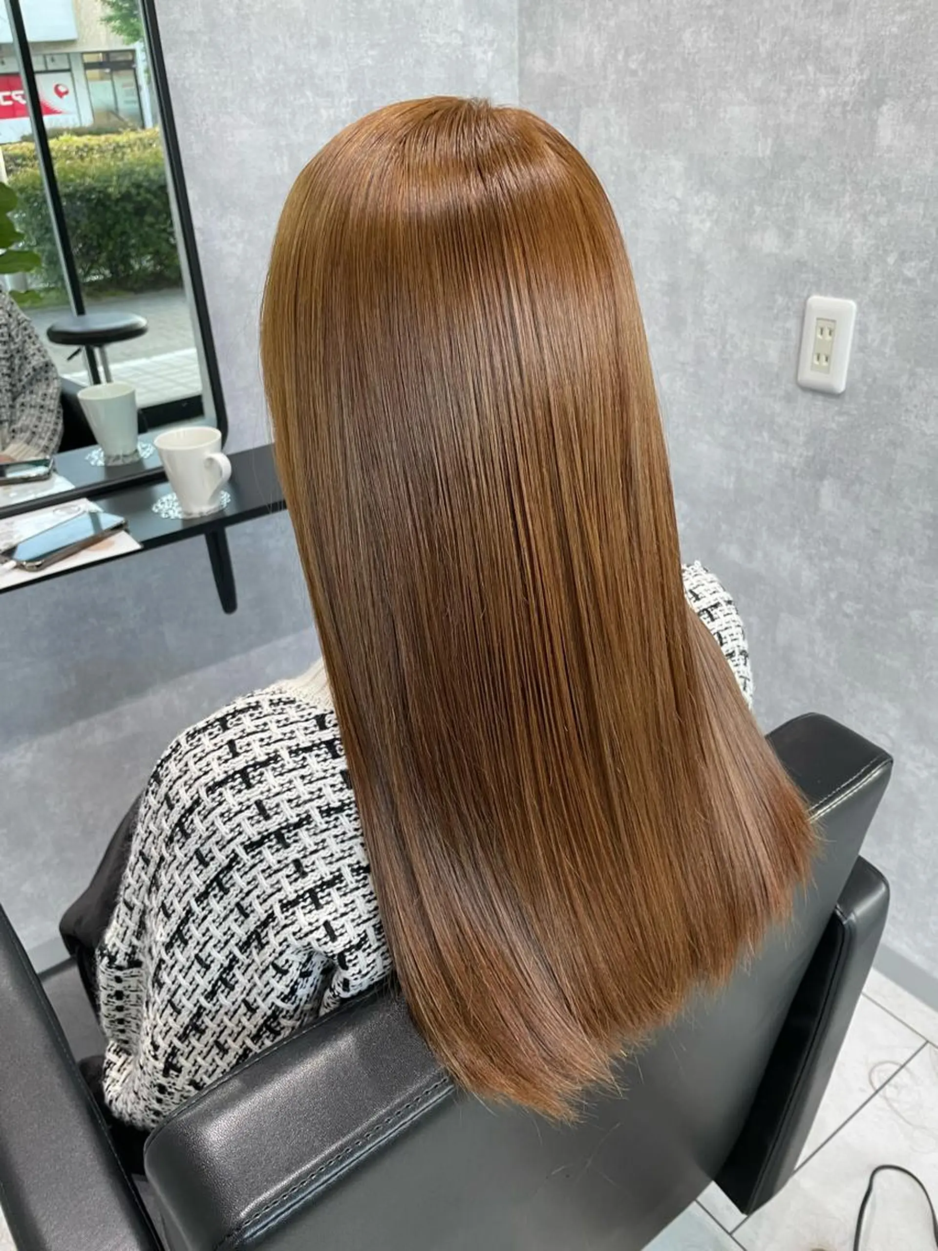 ロング カラー ブラウンカラー カット ヘアカラー トリートメント 透明感カラー/高畑 /名古屋/山口航輝のヘアスタイル