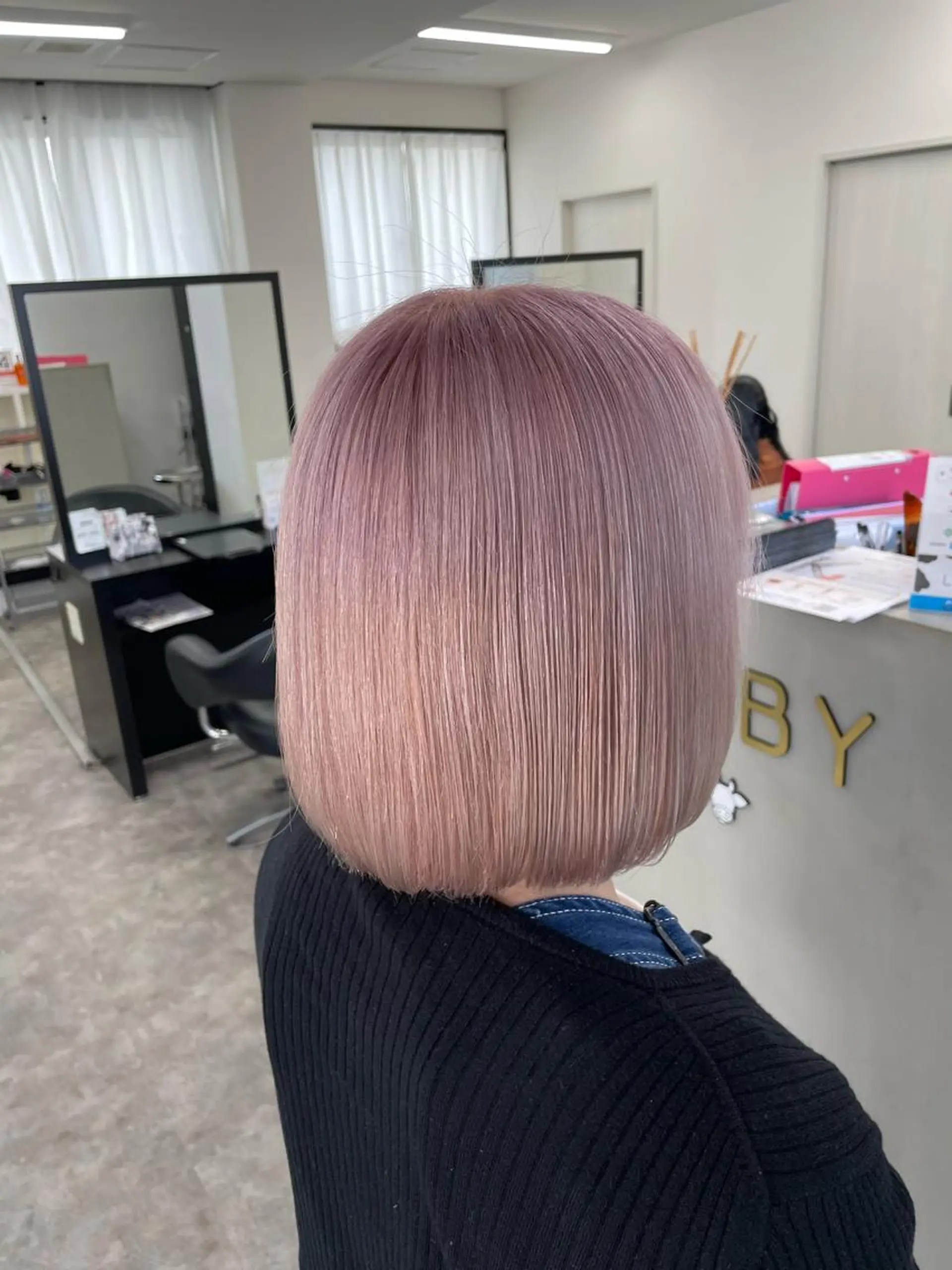 ショート カラー ラベンダーカラー ピンクカラー ピンクラベンダー ホワイトピンク LOBY浦添店所属・LOBY浦添店 NABEのその他イメージ