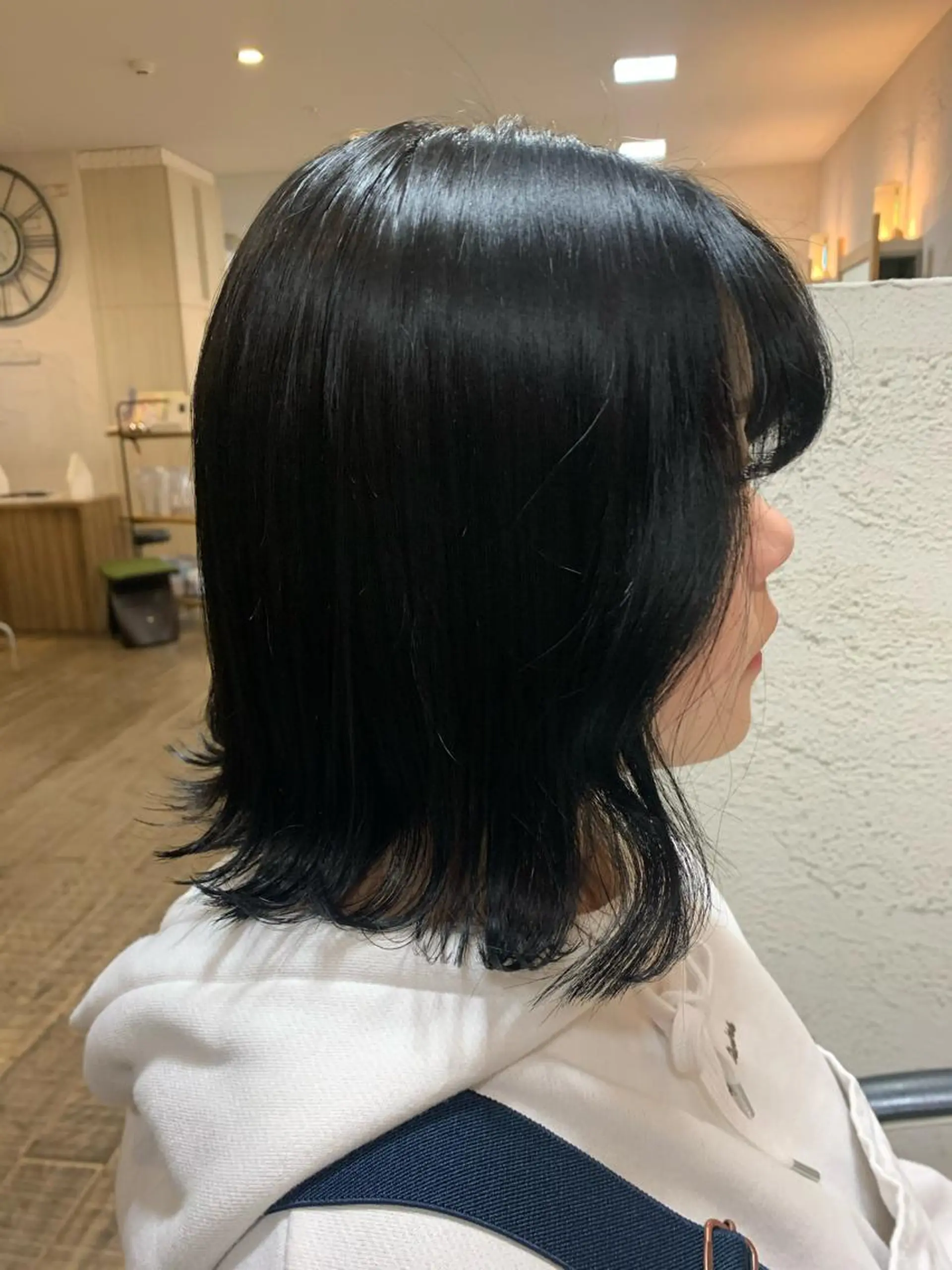 ショート カラー 黒髪 韓国ヘア特化🇰🇷 心斎橋【ユリカ】のヘアスタイル