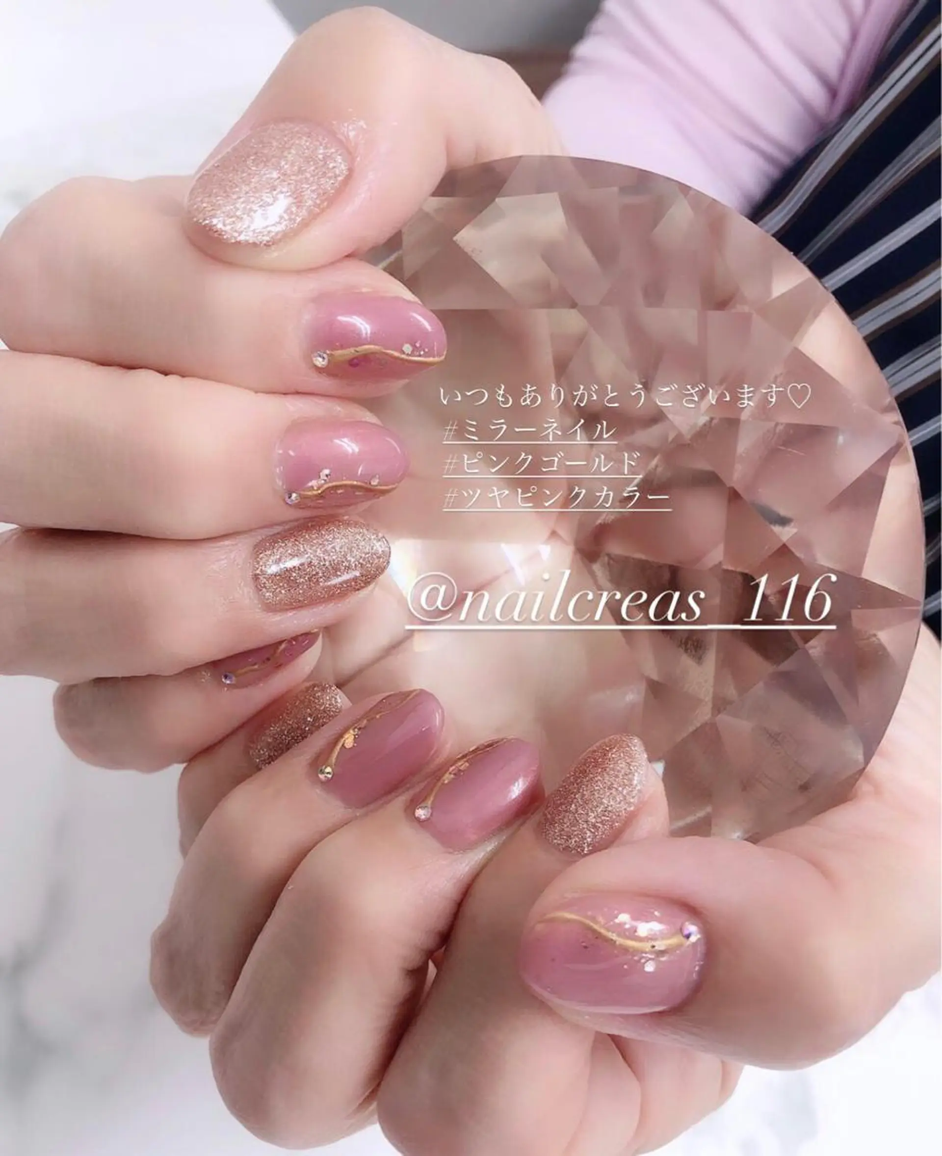 ミディアム ネイルクレアズ所属・NAIL CREAs ネイルクレアズのネイルデザイン