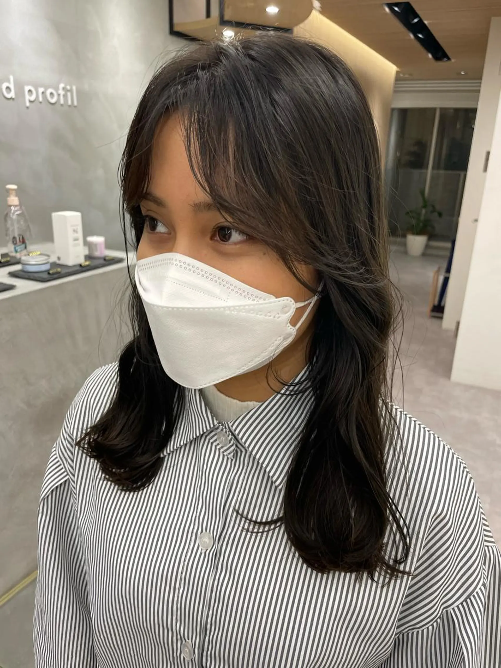 セミロング カラー パーマ ヘアアレンジ レイヤー縮毛矯正 ささきすずね💗のヘアスタイル