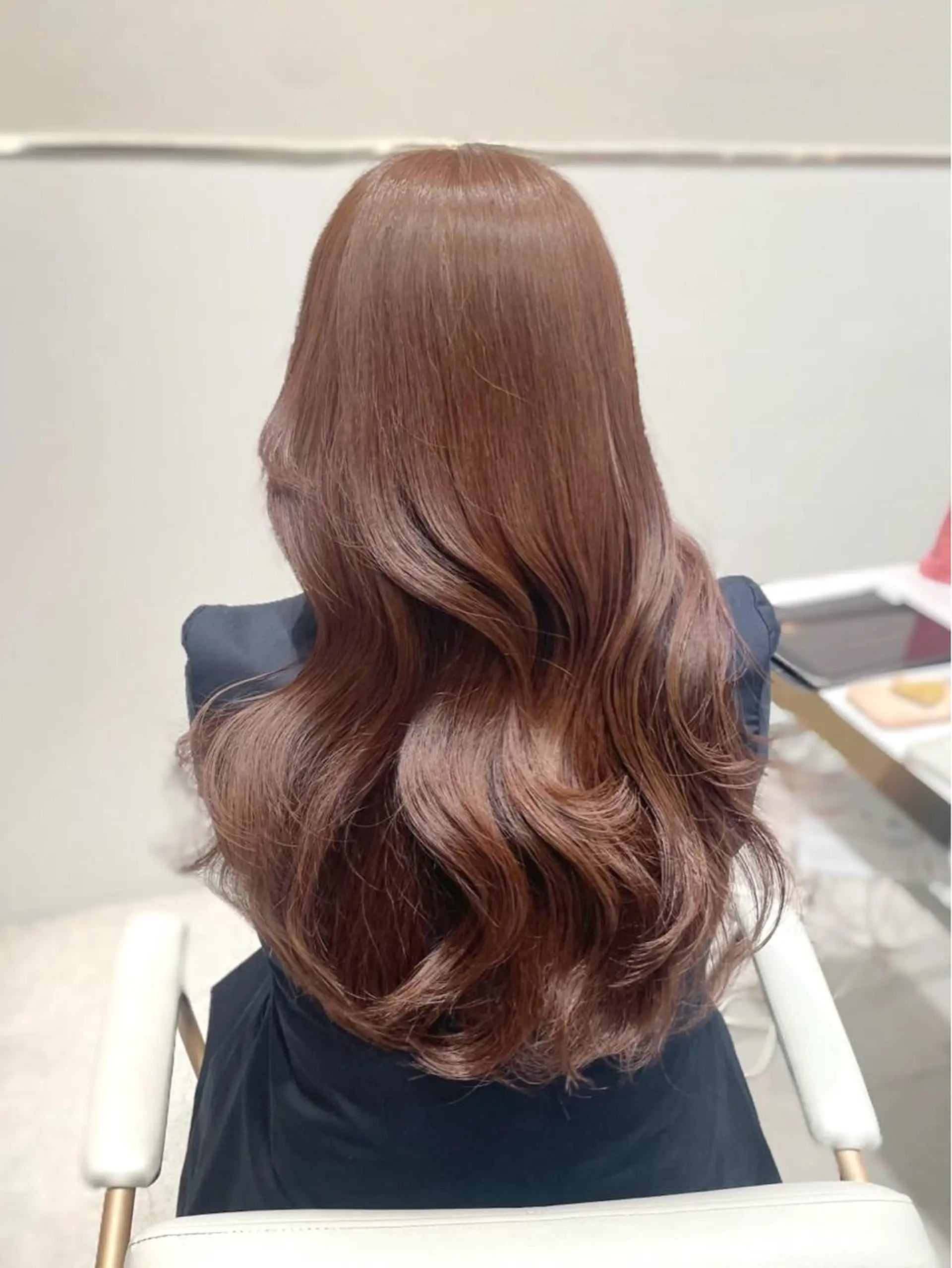 ロング カラー ヘアアレンジ Toiro所属・🤎小顔レイヤー /ベージュ🤎友香のヘアスタイル