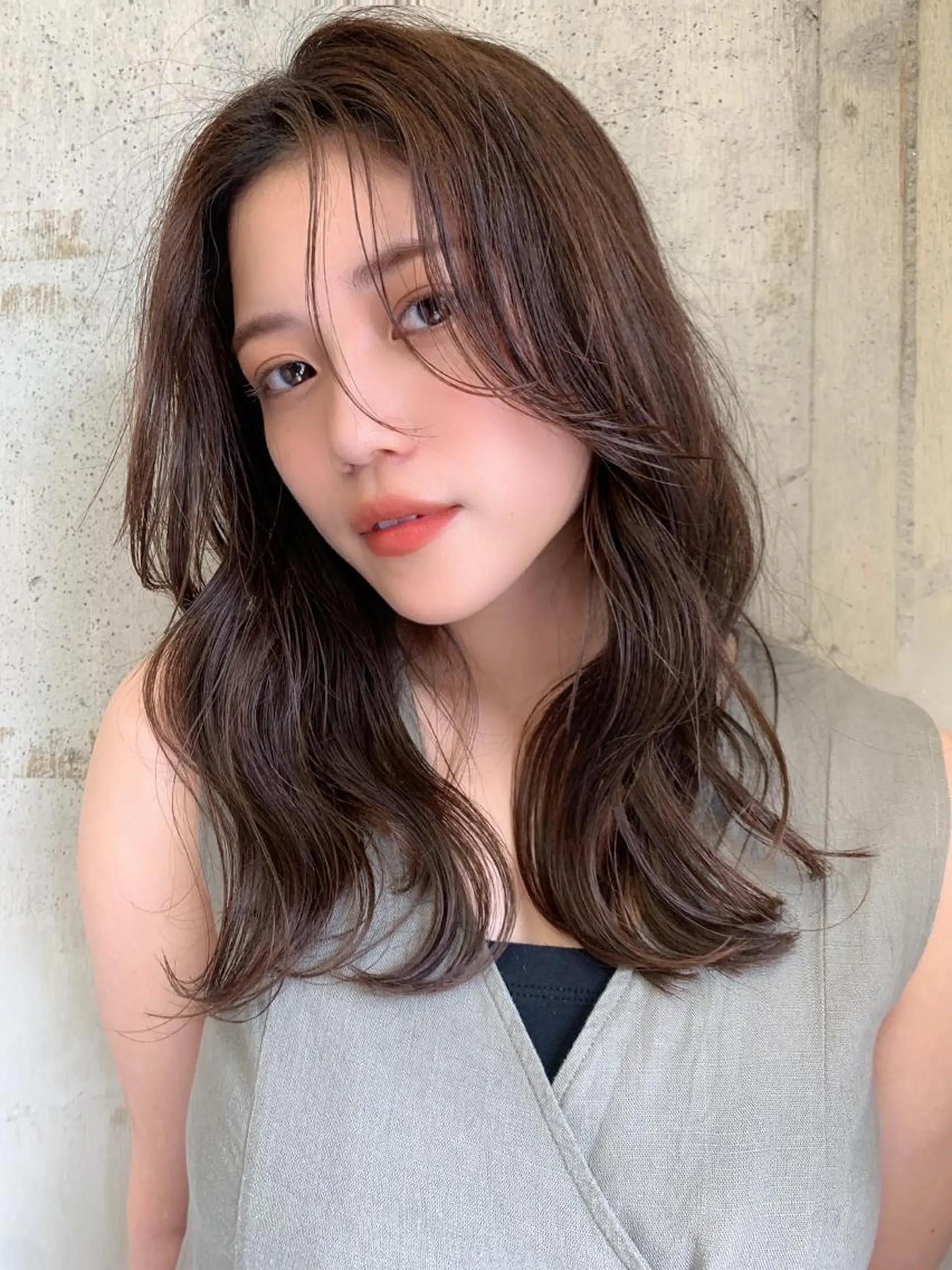 セミロング レイヤーカット カット ヘアカラー トリートメント 韓国ヘア/髪質改善 /Harunaのヘアスタイル