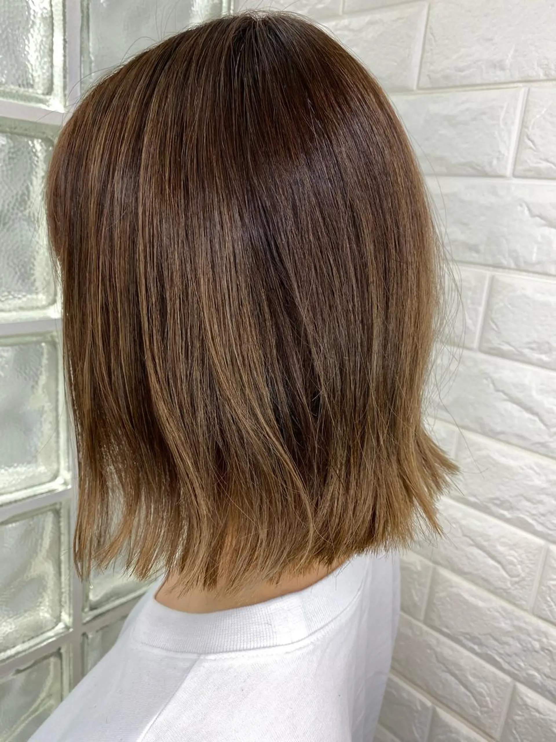 セミロング カラー カット ヘアカラー トリートメント 美容師歴18年 ALBA 齊藤のヘアスタイル