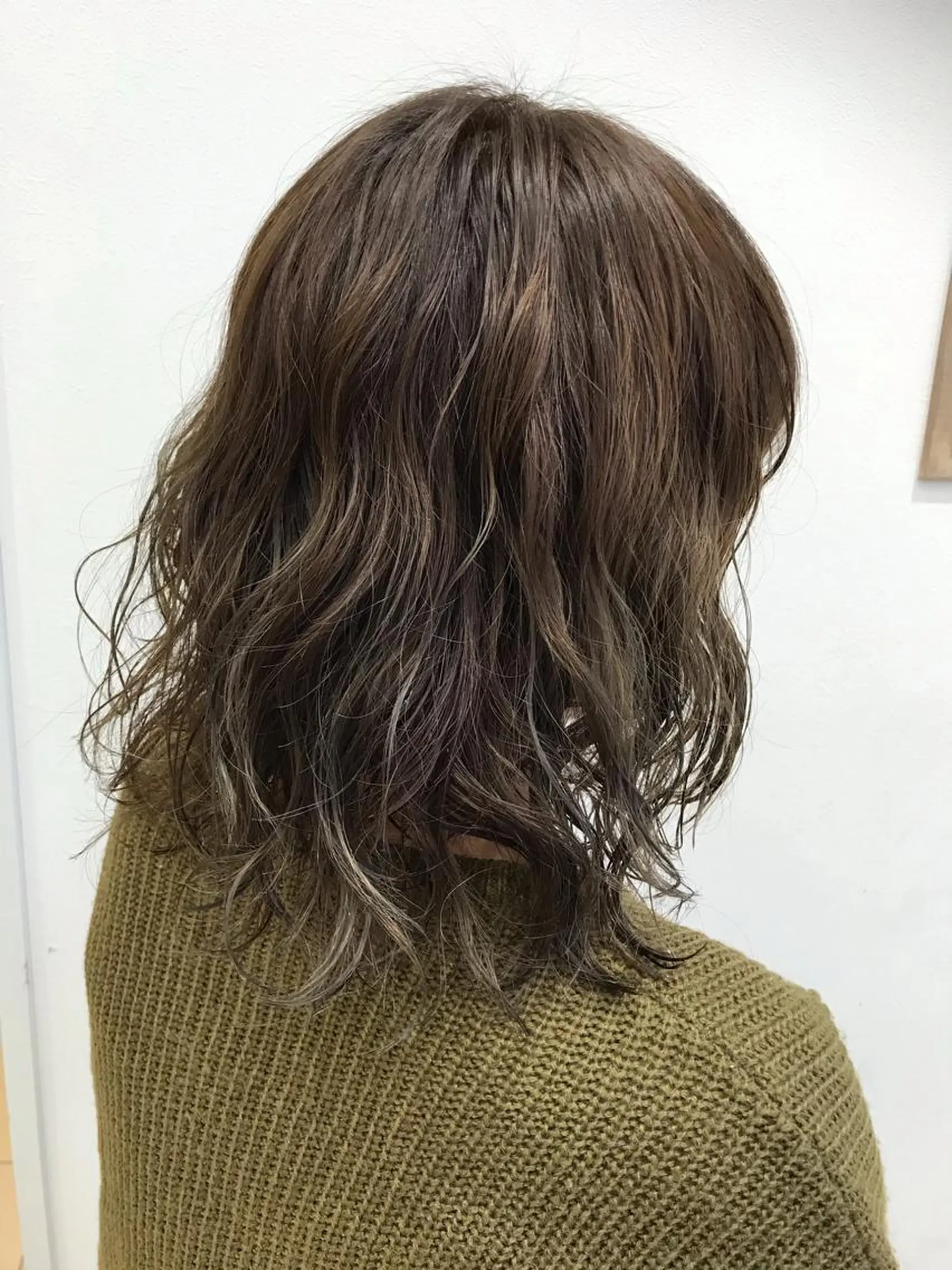 セミロング セミロングパーマ カット パーマ 中野 克也のヘアスタイル