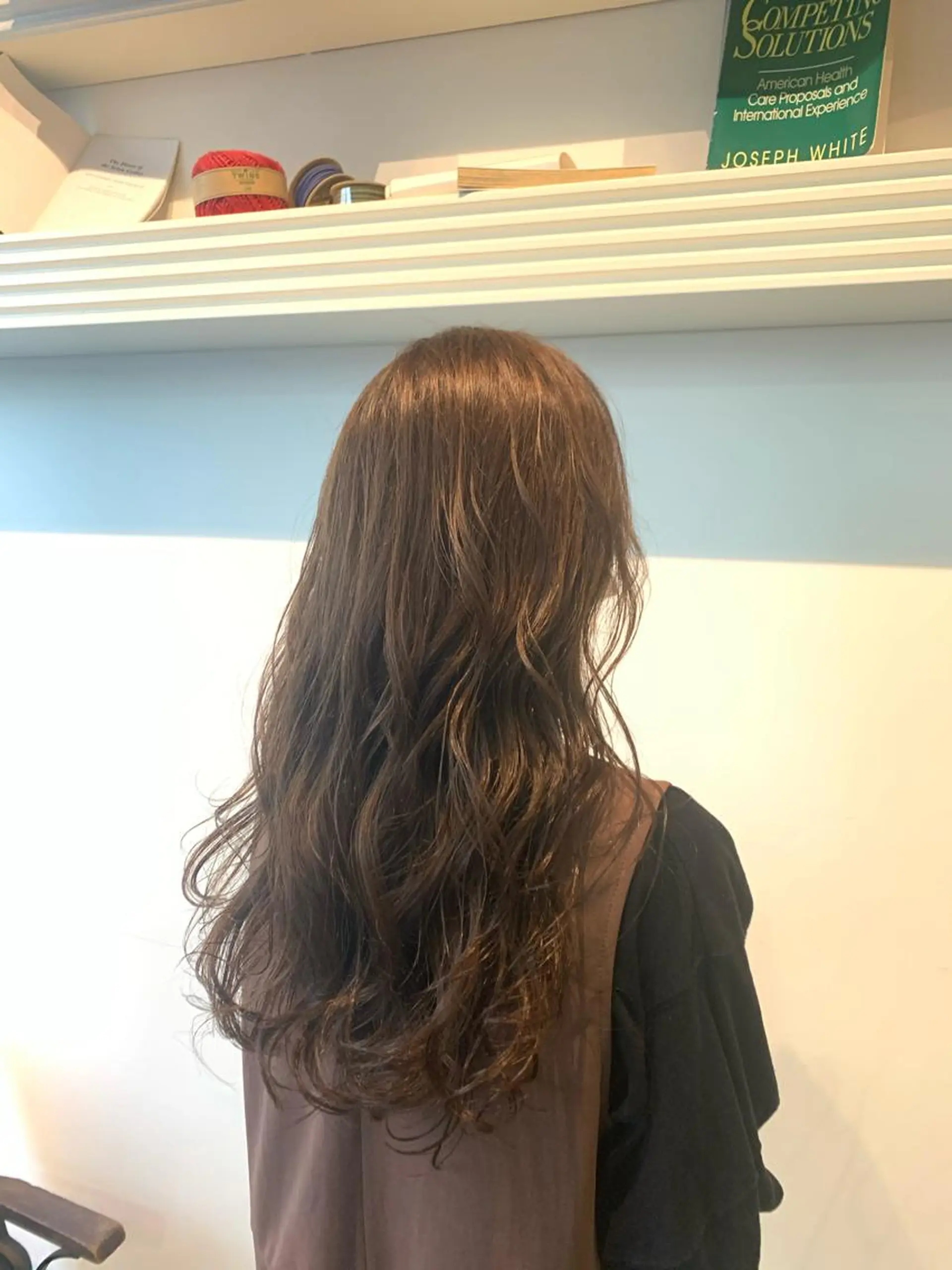 ロング ヘアカラー トリートメント ヘッドスパ ヘアセット 山口 竣也のヘアスタイル