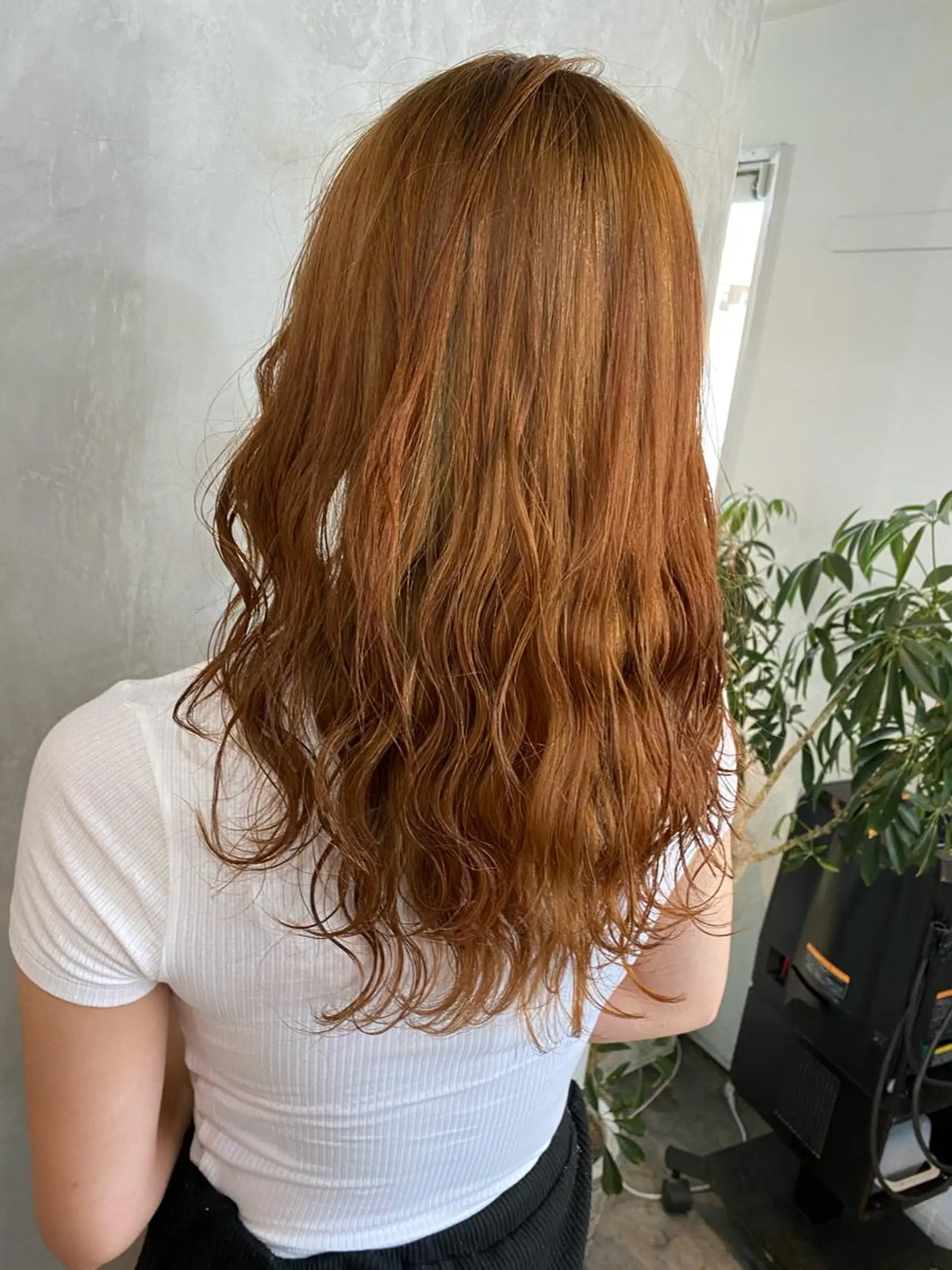 ロング カラー ヘアアレンジ 切りっぱなしボブ/ デザインカラー店長のヘアスタイル