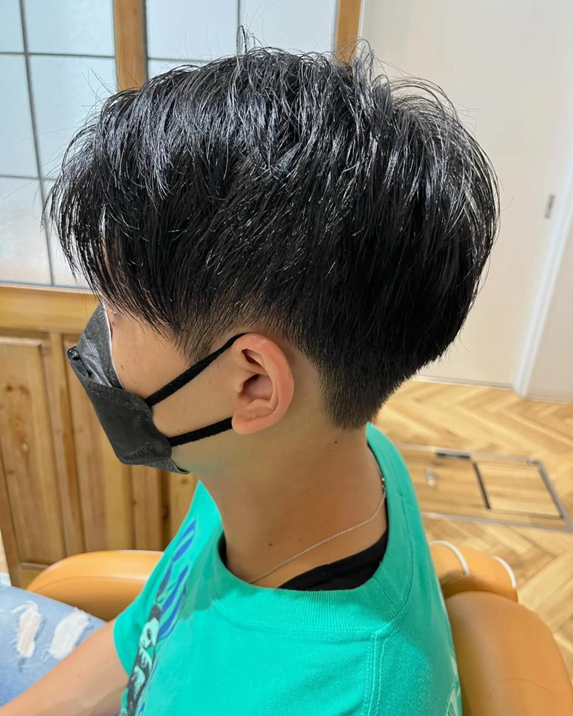 ショート カラー メンズ 学生(メンズ向け) メンズショート ツーブロック 黒髪 外国人風カラー 🌿ヤマグチ ユウキ🌿のヘアスタイル