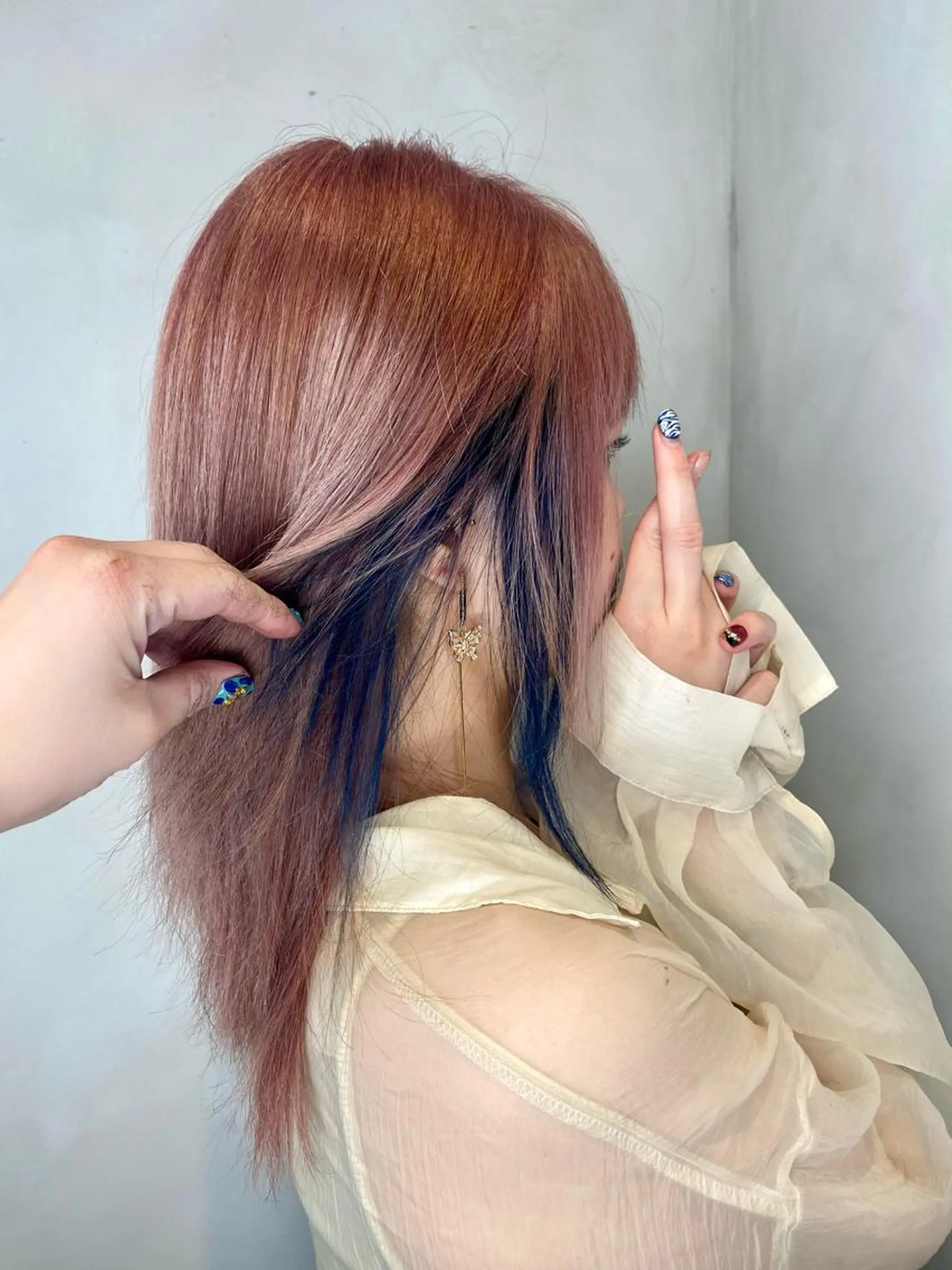 セミロング カラー ヘアカラー トリートメント 綱島店🦋店長🦋 ほんさわ みずきのヘアスタイル