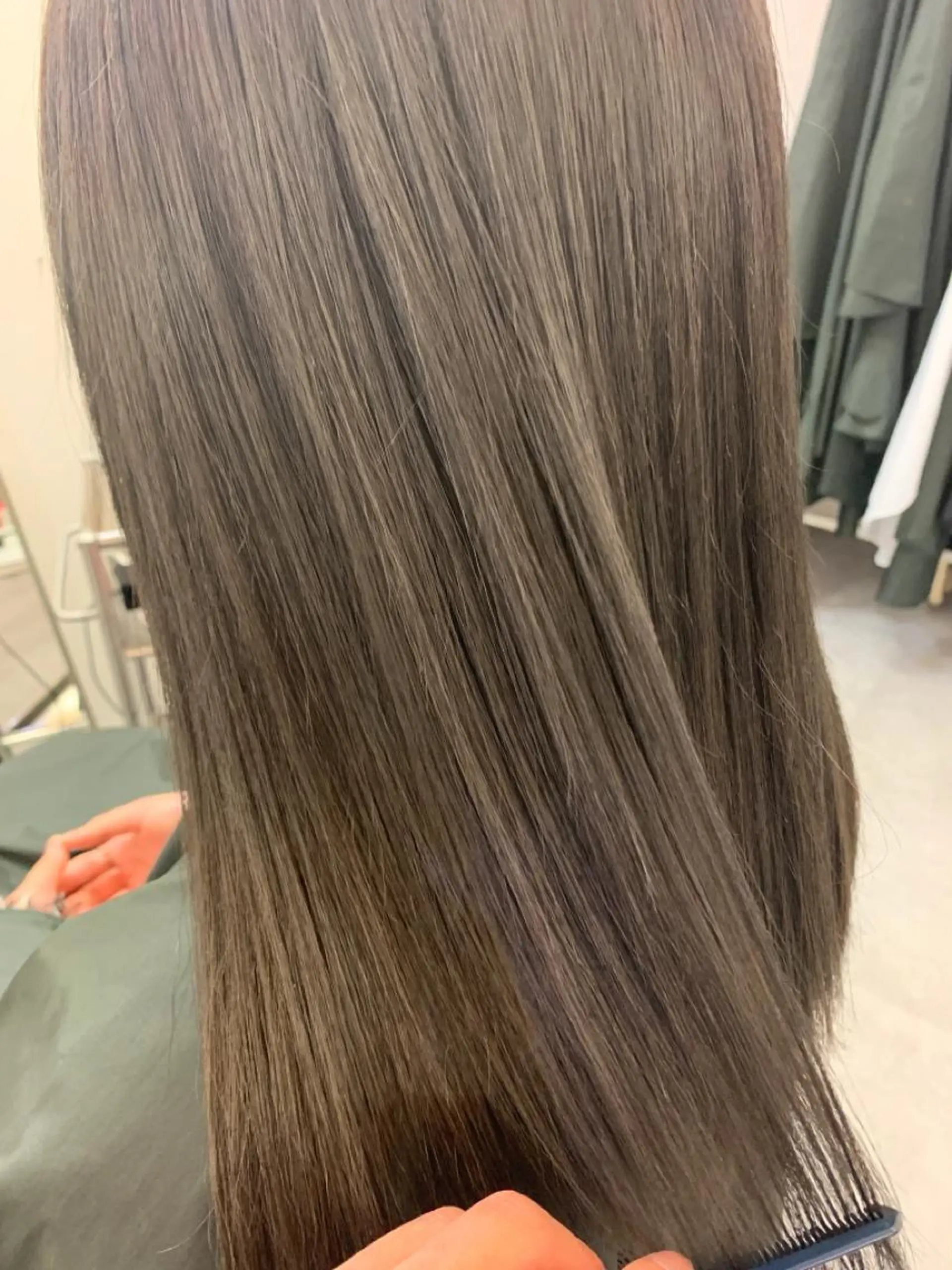 ロング ヘアカラー トリートメント 艶髪color💎髪 質改善ストレート大吉のヘアスタイル
