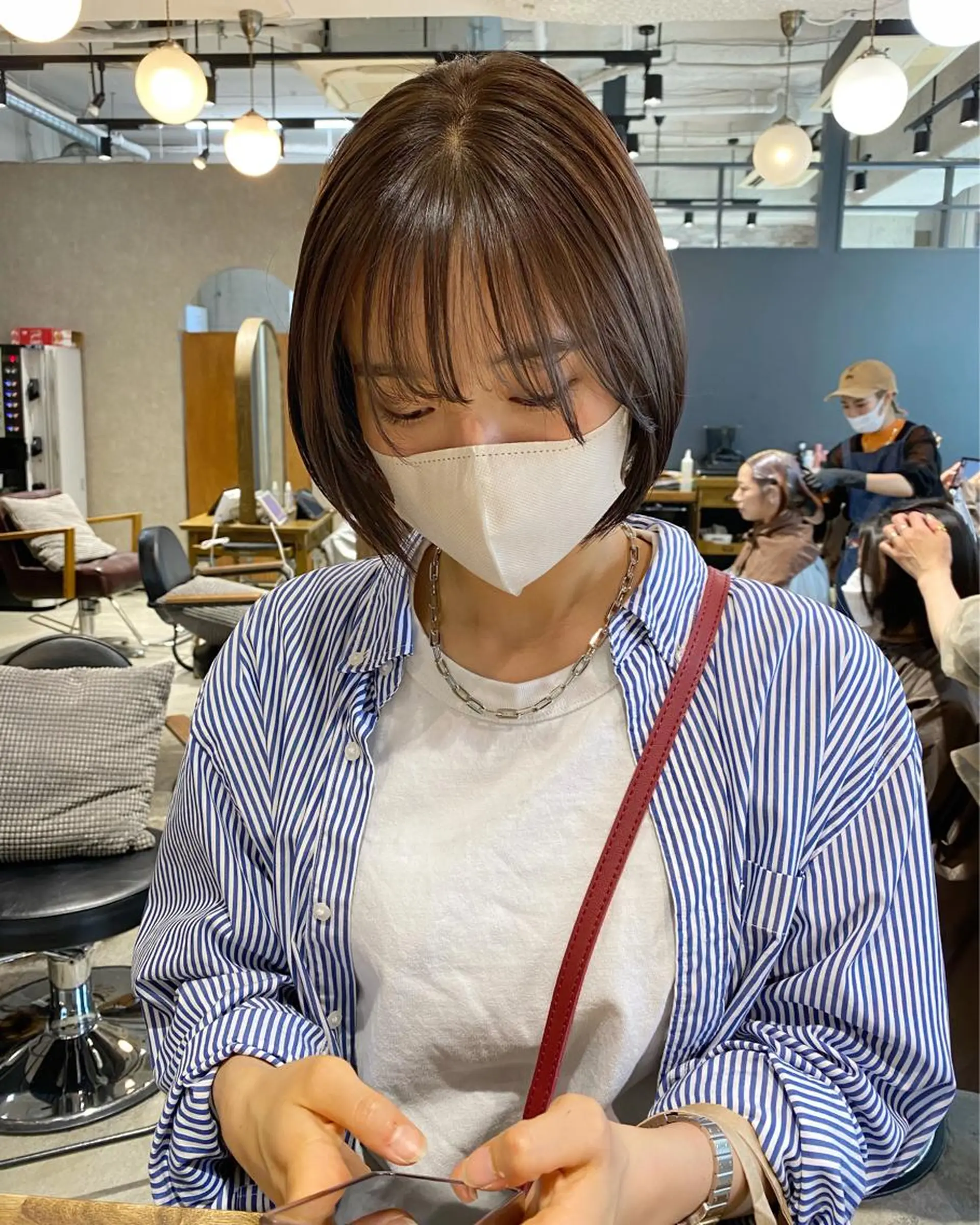 ショート カラー ヘアカラー 透明感カラー 🩰asumiのヘアスタイル