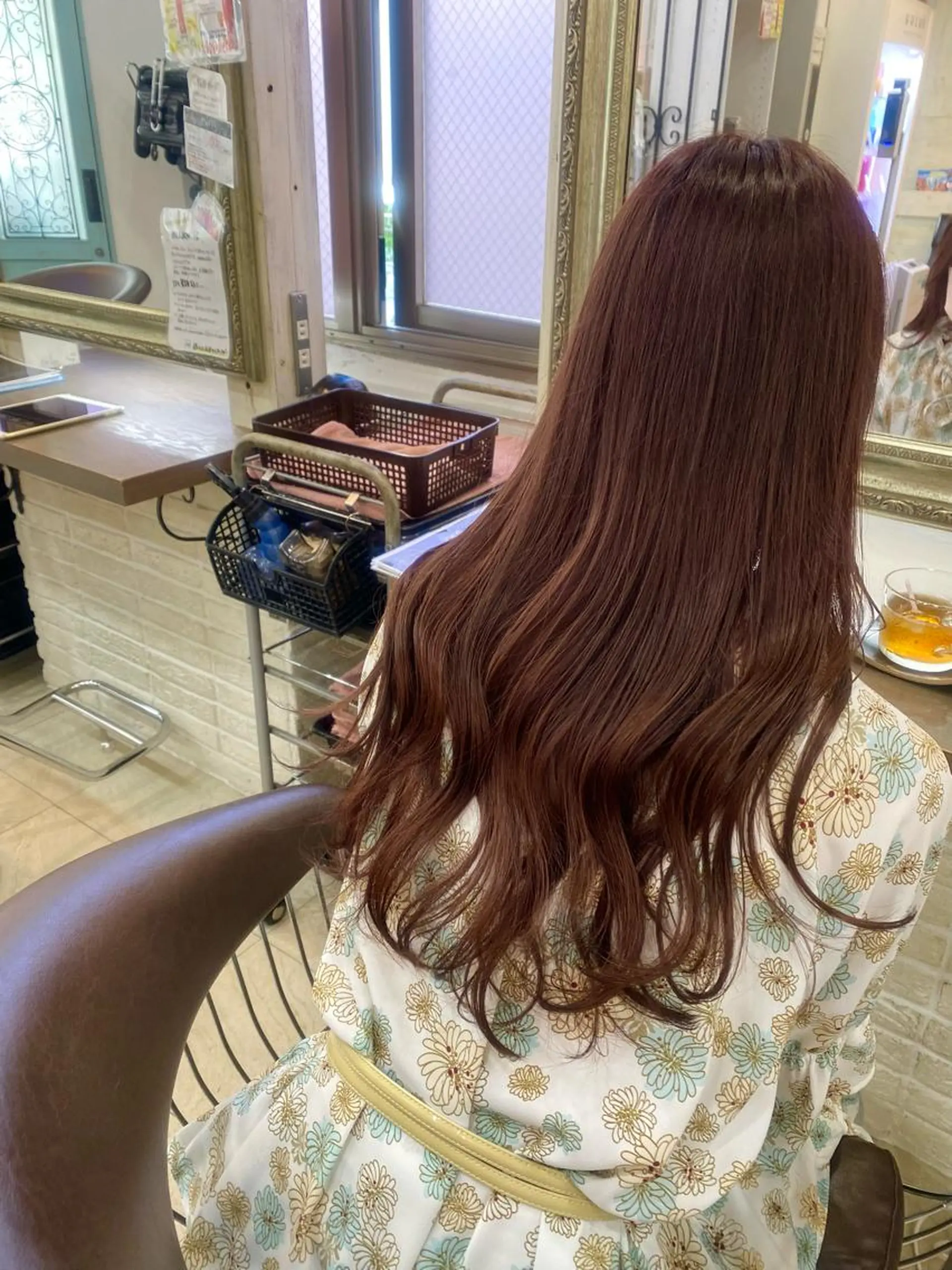 ロング カラー パーマ ヘアアレンジ kame🤍 韓国ヘア🇰🇷🖤のヘアスタイル