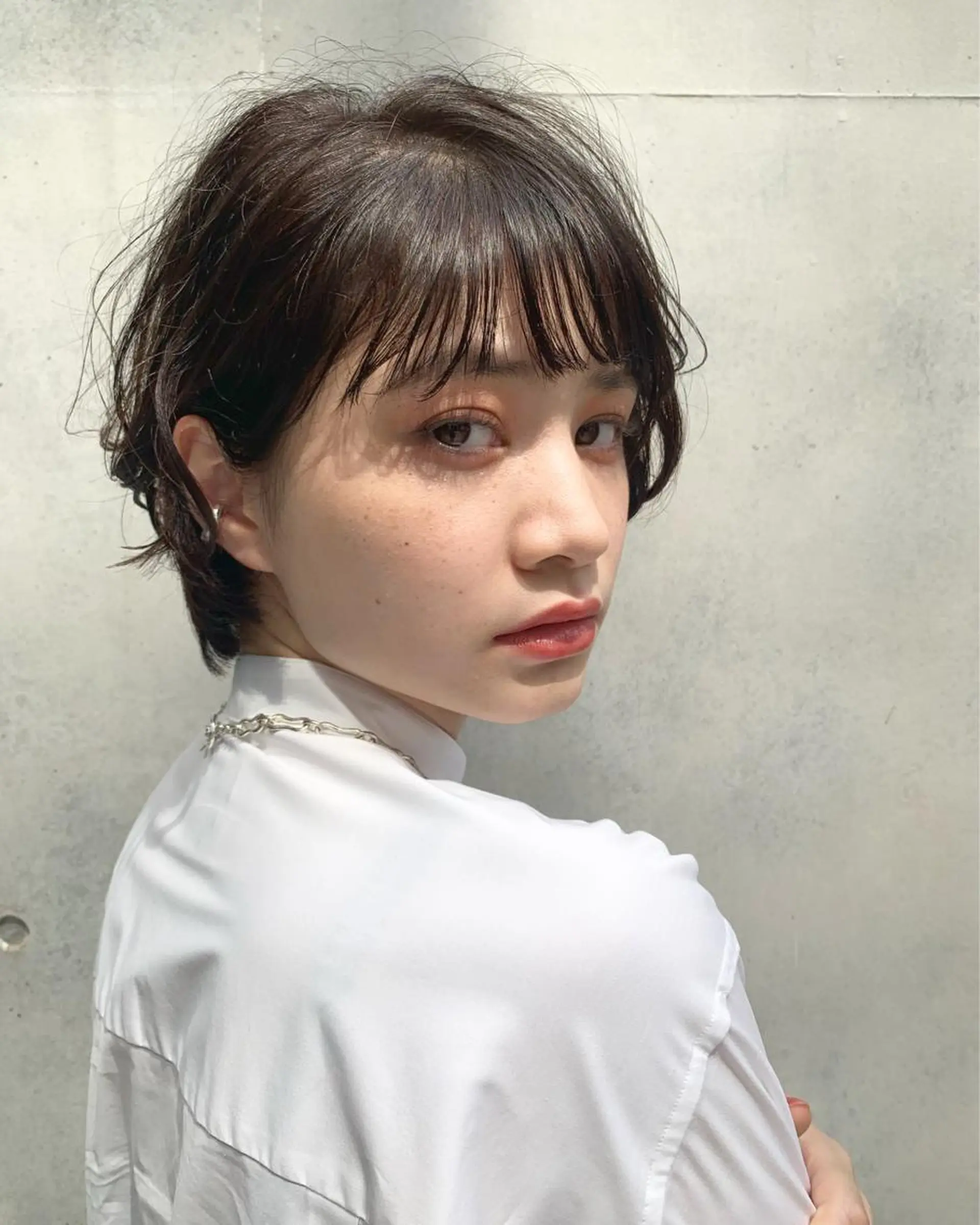 ショート ボブ/ショート/縮毛 /レイヤー/内山翔太のヘアスタイル