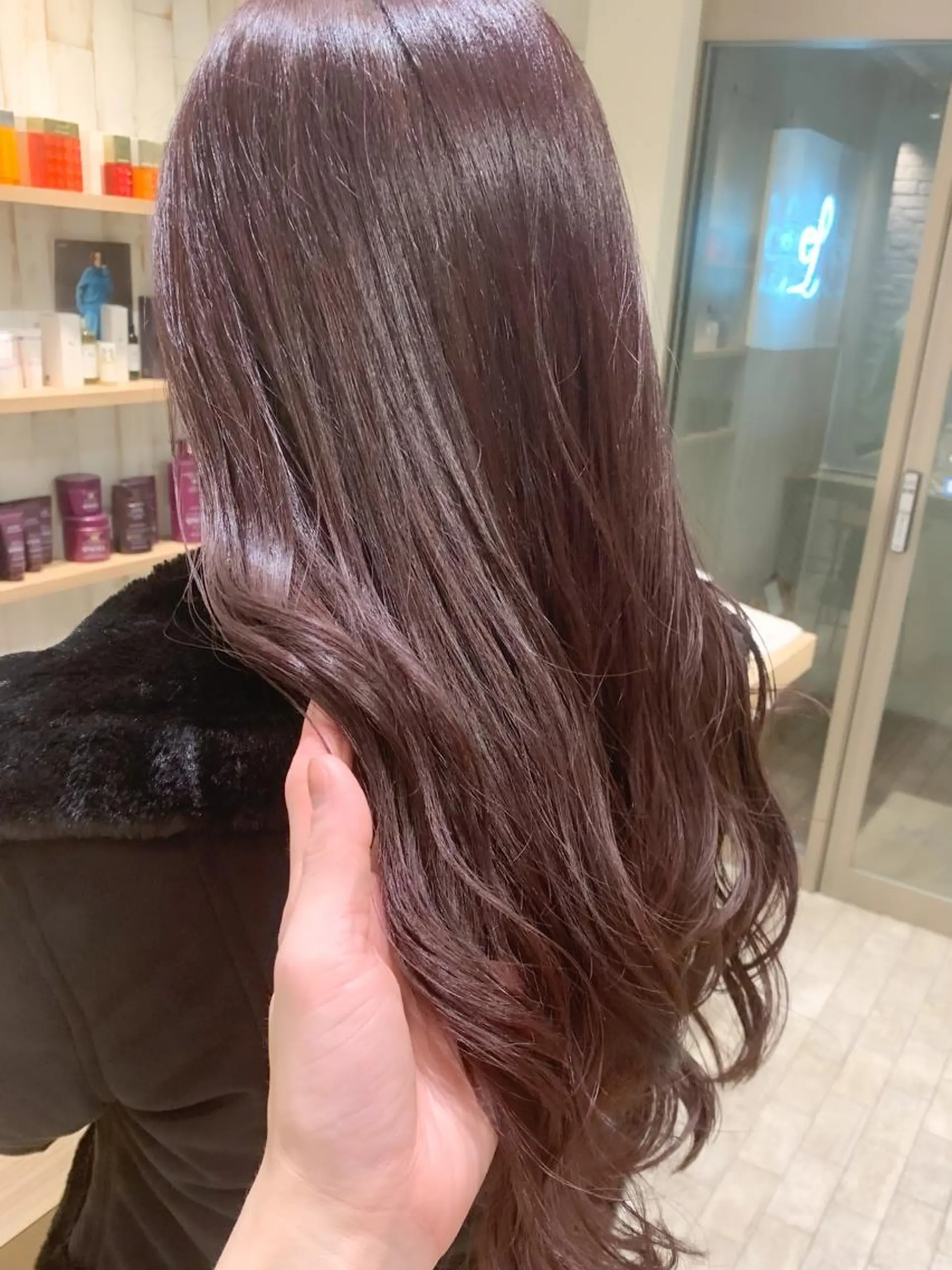 ロング カラー ラベンダーカラー カット ヘアカラー トリートメント 森本 裕太 / ボブのヘアスタイル