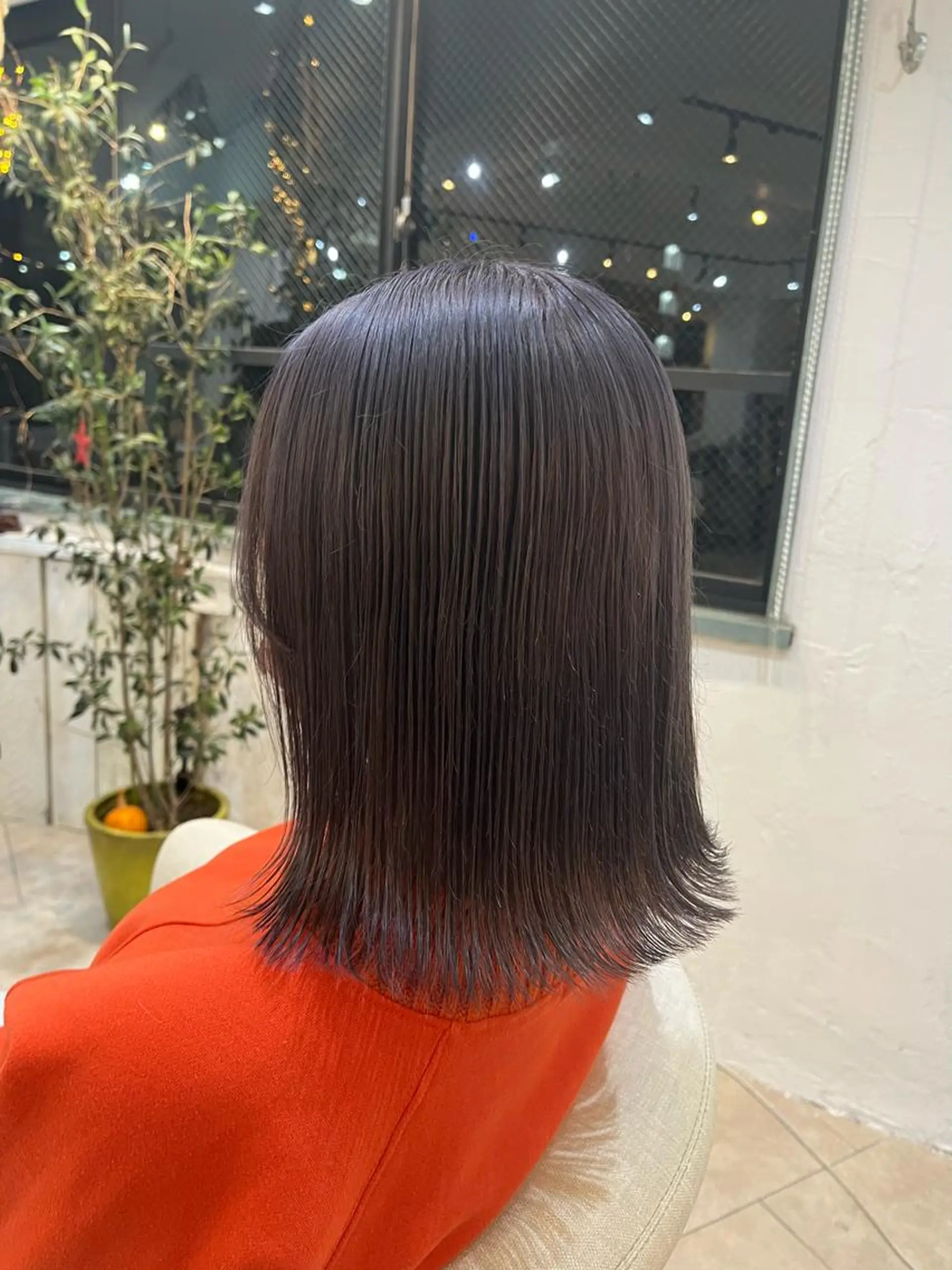 ミディアム カラー グレージュ ラベンダーカラー ラベンダーグレージュ ラベンダーグレー 💛ハイトーン💛 りむのヘアスタイル