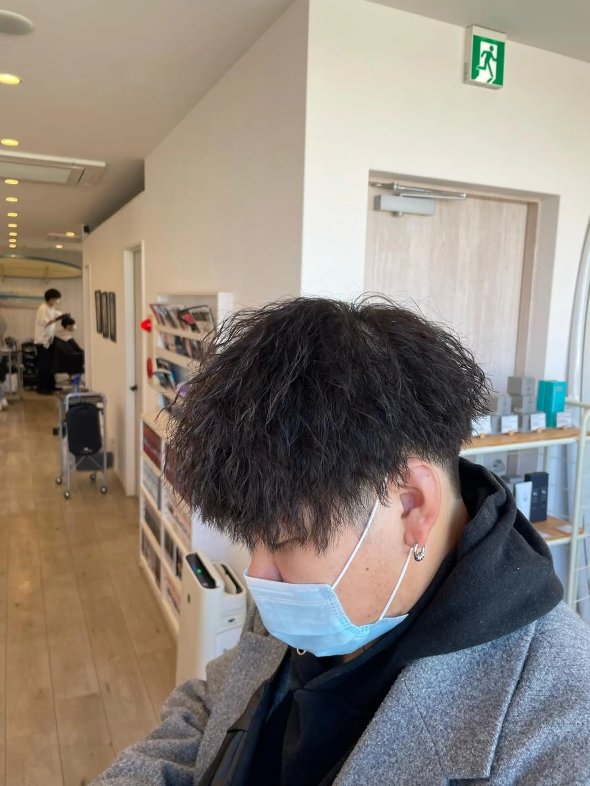 パーマ メンズ 山本 竜輔のヘアスタイル