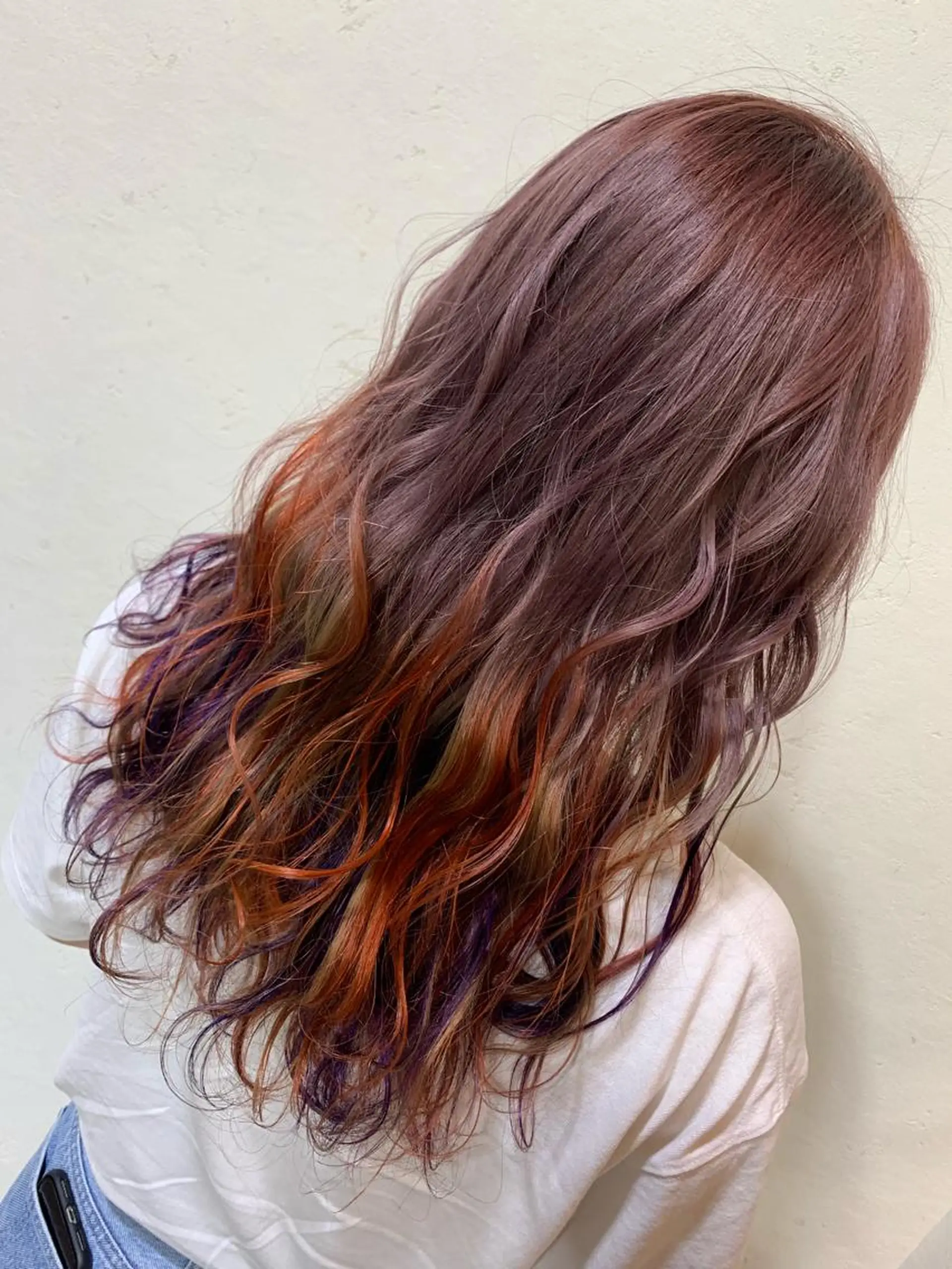 セミロング カラー 天野 開のヘアスタイル