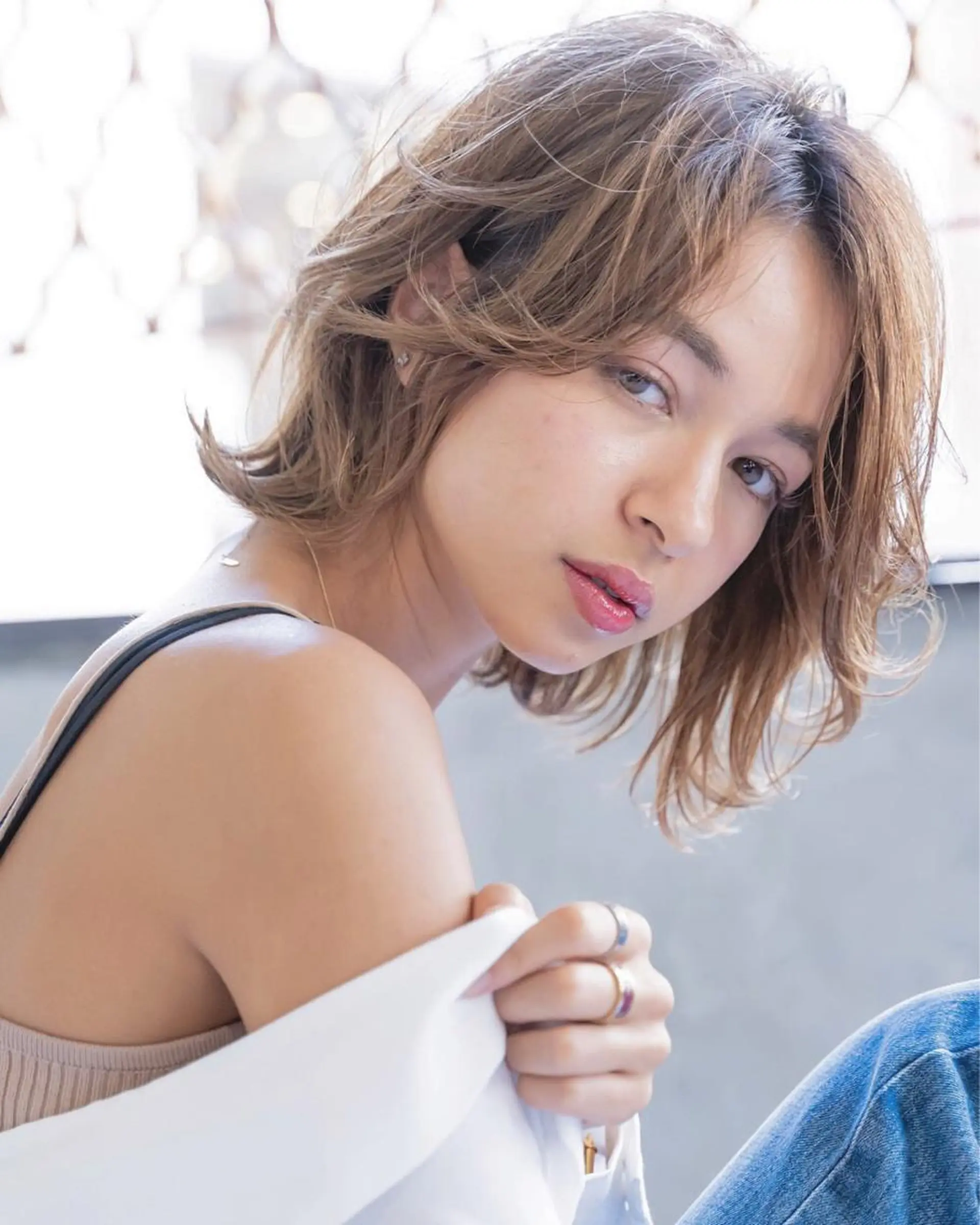 ミディアム カラー hao所属・西山 頌太のヘアスタイル