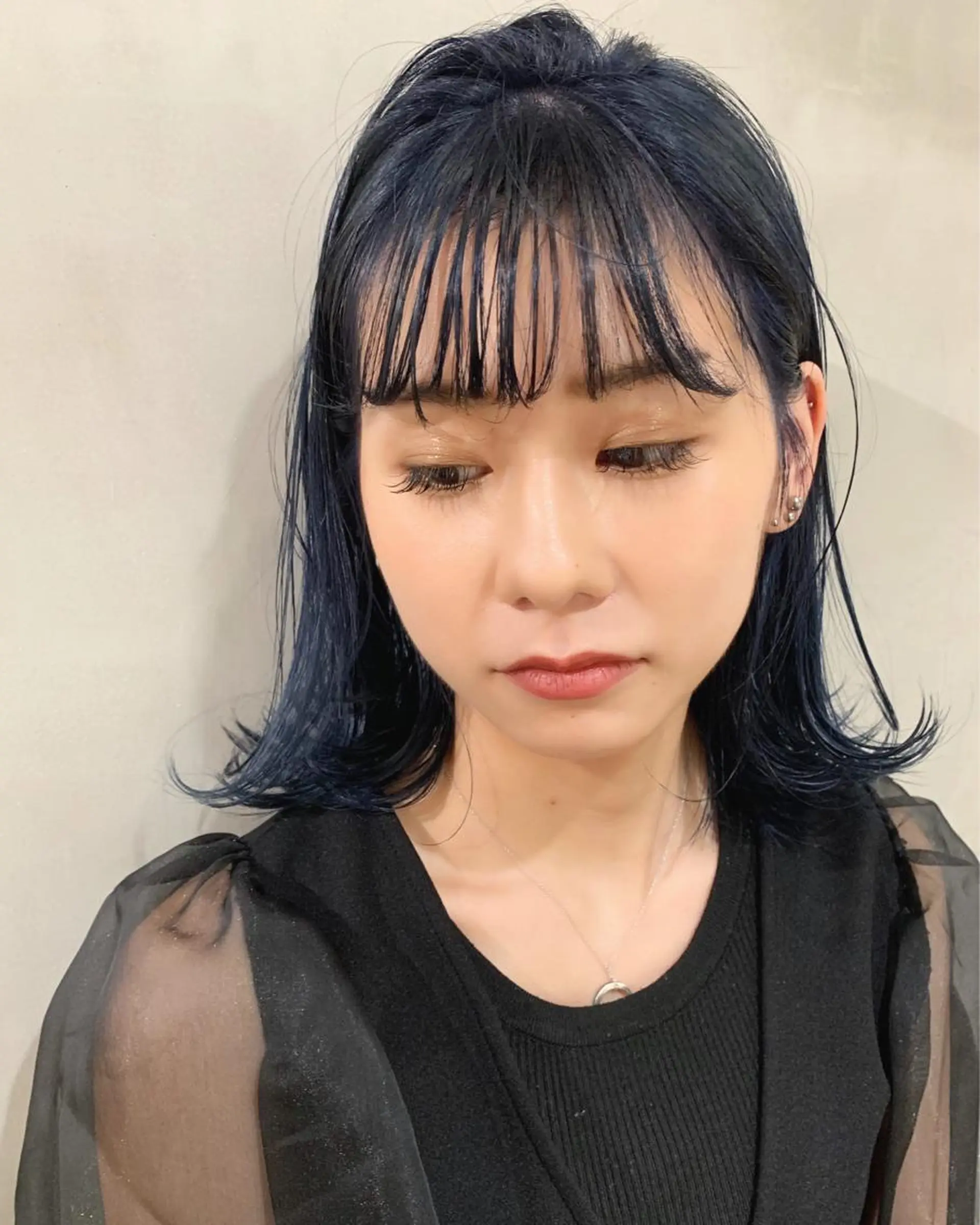 ミディアム カラー ヘアカラー トリートメント 優 作のヘアスタイル