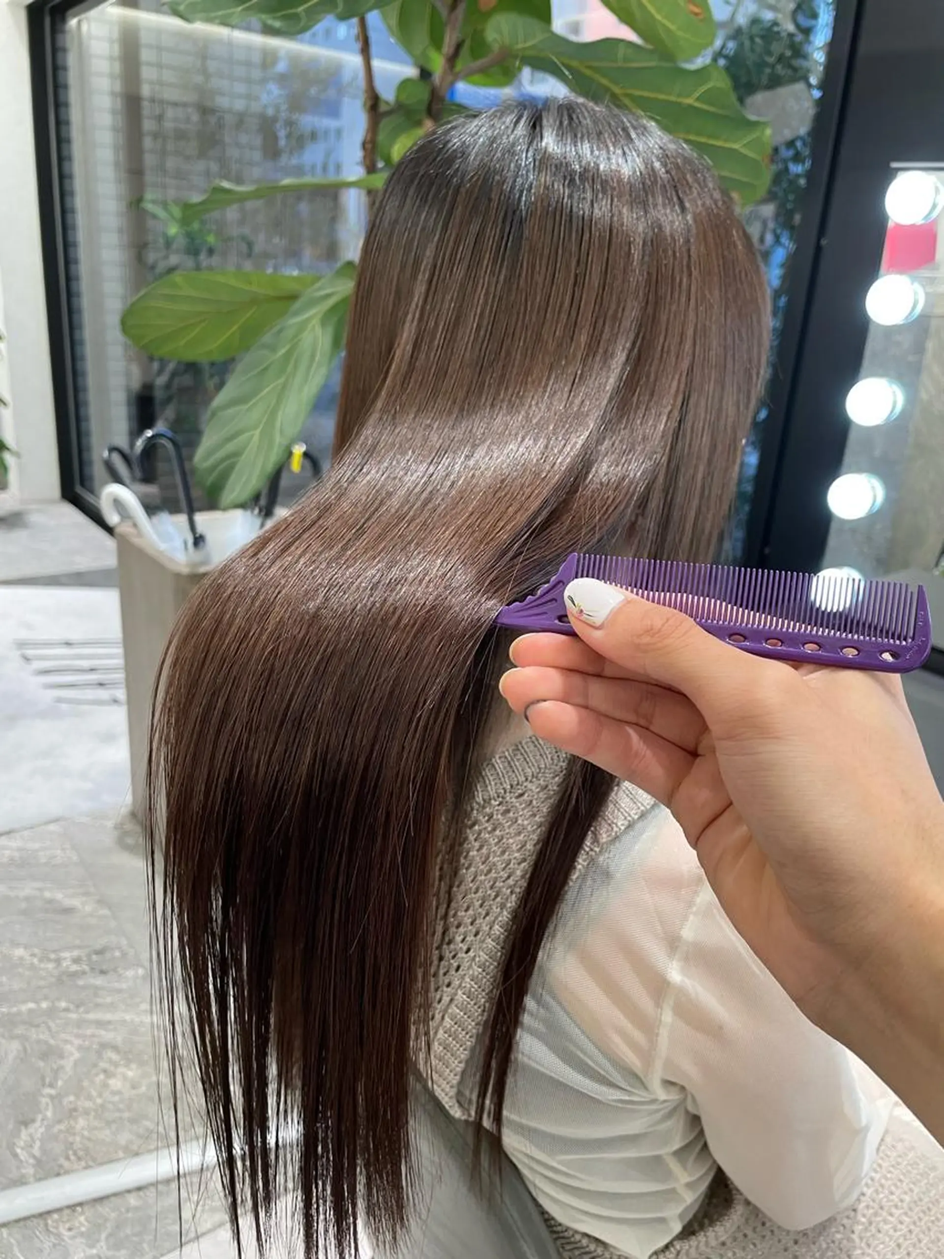 ロング 髪質改善 縮毛矯正 メンズ特化店長✨ 9/13空◎岡本一真のヘアスタイル