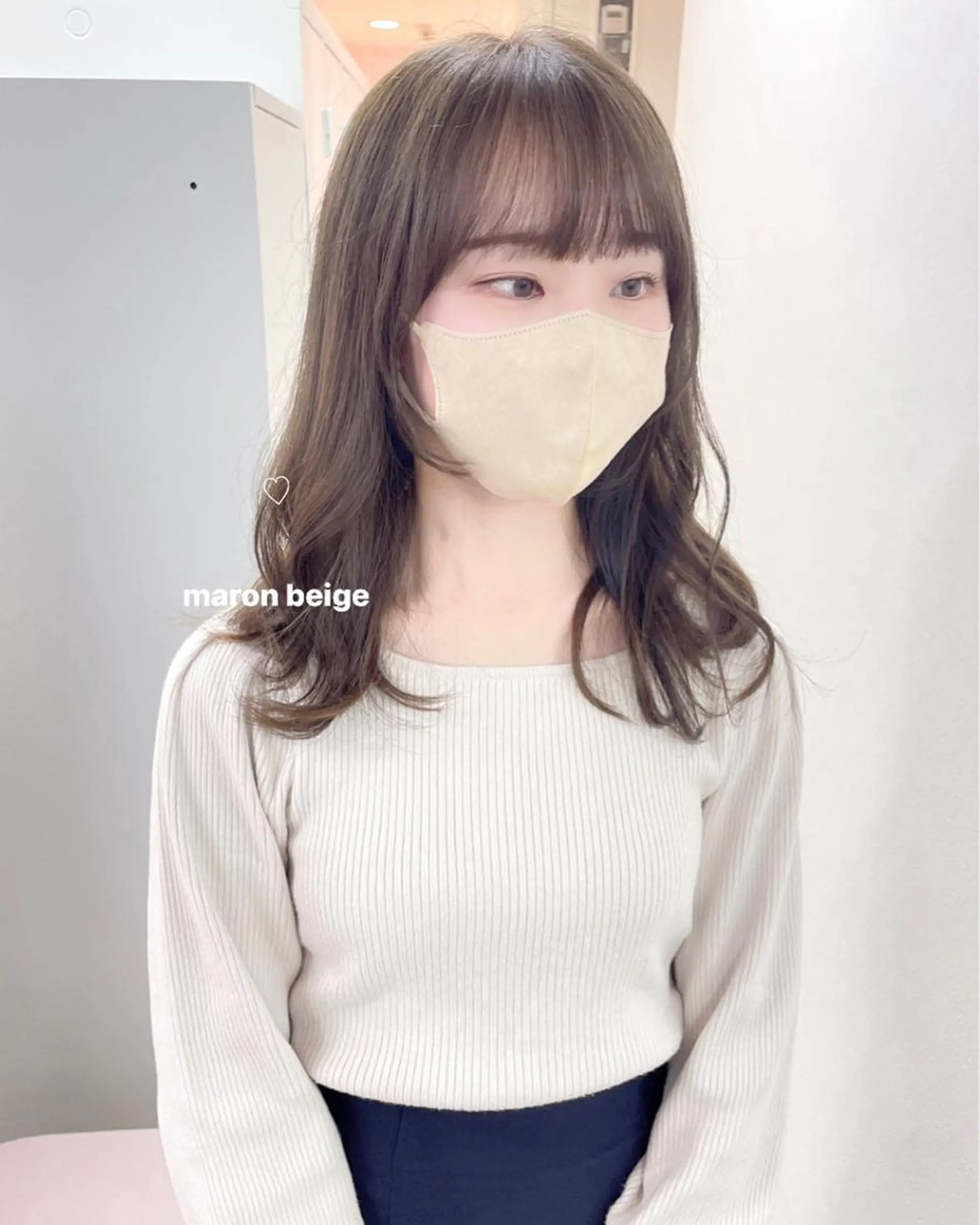 セミロング カラー misaki🩰🤍 まろみ透け感カラーのヘアスタイル