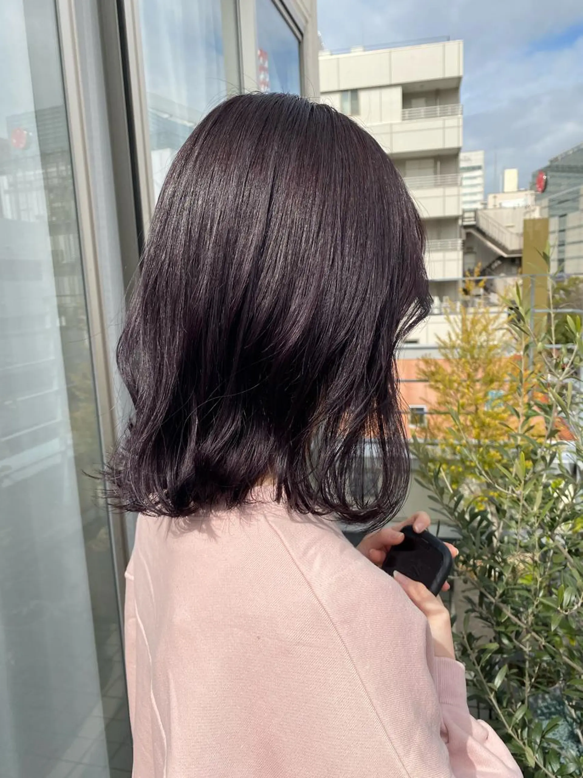 ミディアム カラー ラベンダーカラー ピンクカラー ヘアカラー 暖色カラー/天神/ ヘイマサクラのヘアスタイル
