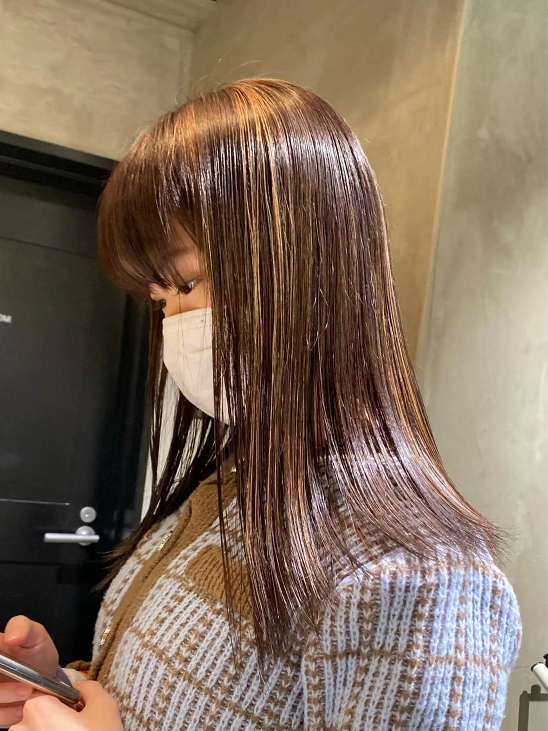 セミロング カラー ヘアカラー トリートメント デザイン/アレンジ ❤︎イシイレイのヘアスタイル