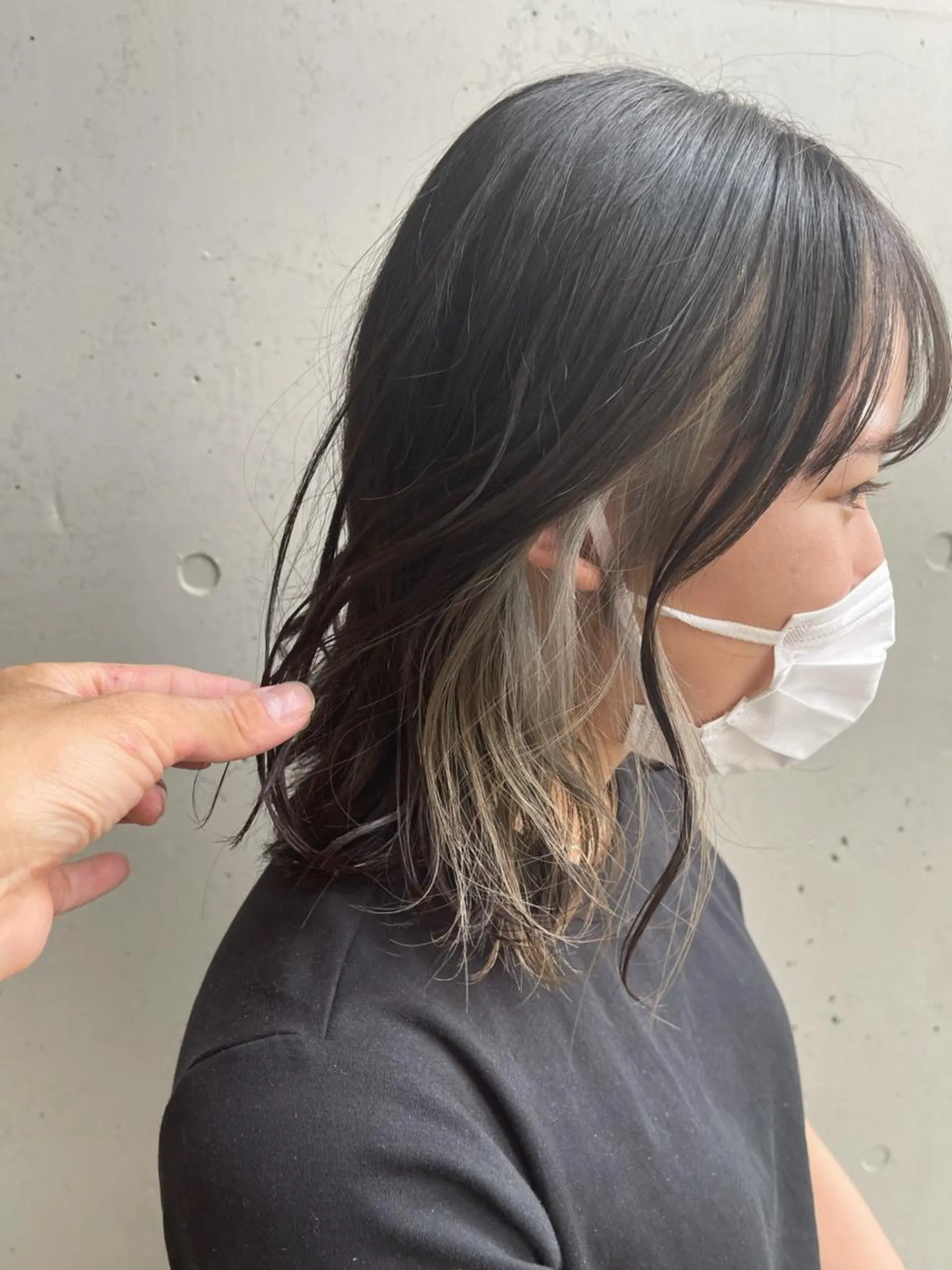 ミディアム カラー AUBE HAIR sereine　オーブヘアー　セレーヌ所属・💐くびれヘア/艶髪 山根　禎章のヘアスタイル