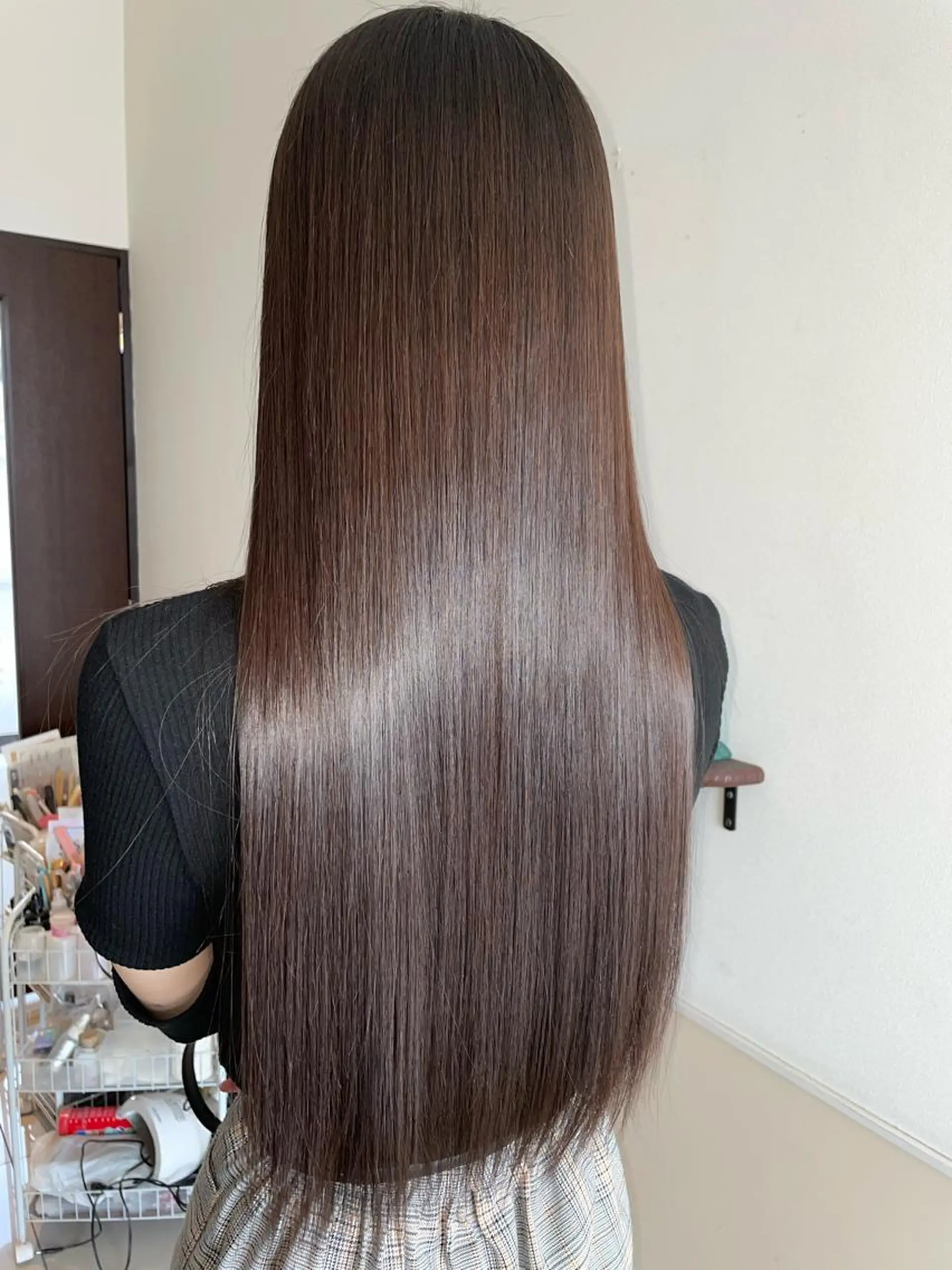 ロング 縮毛矯正 斉藤 葉月のヘアスタイル