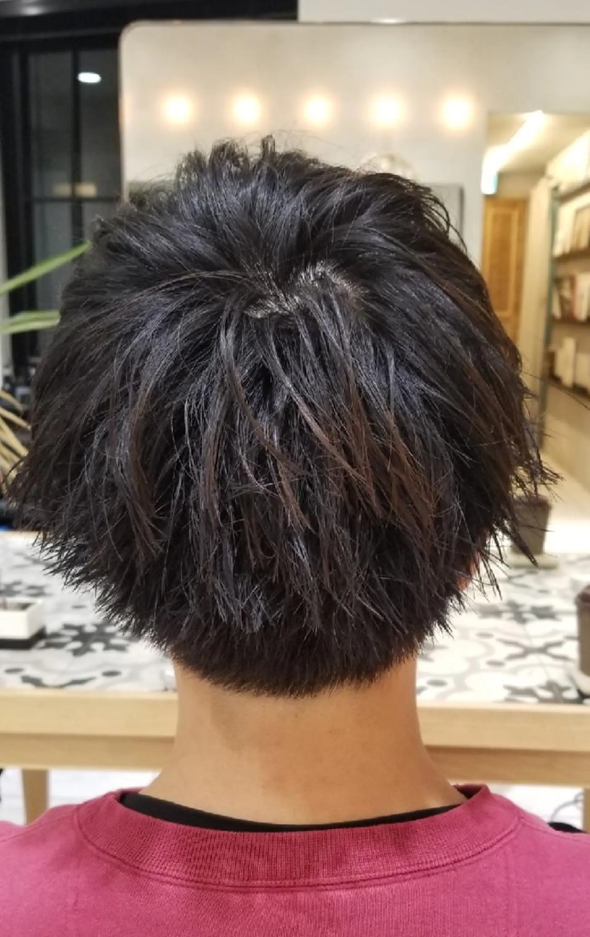 メンズ マッシュ カット 🔴赤み消し/ 艶カラー落合　優🔴のヘアスタイル