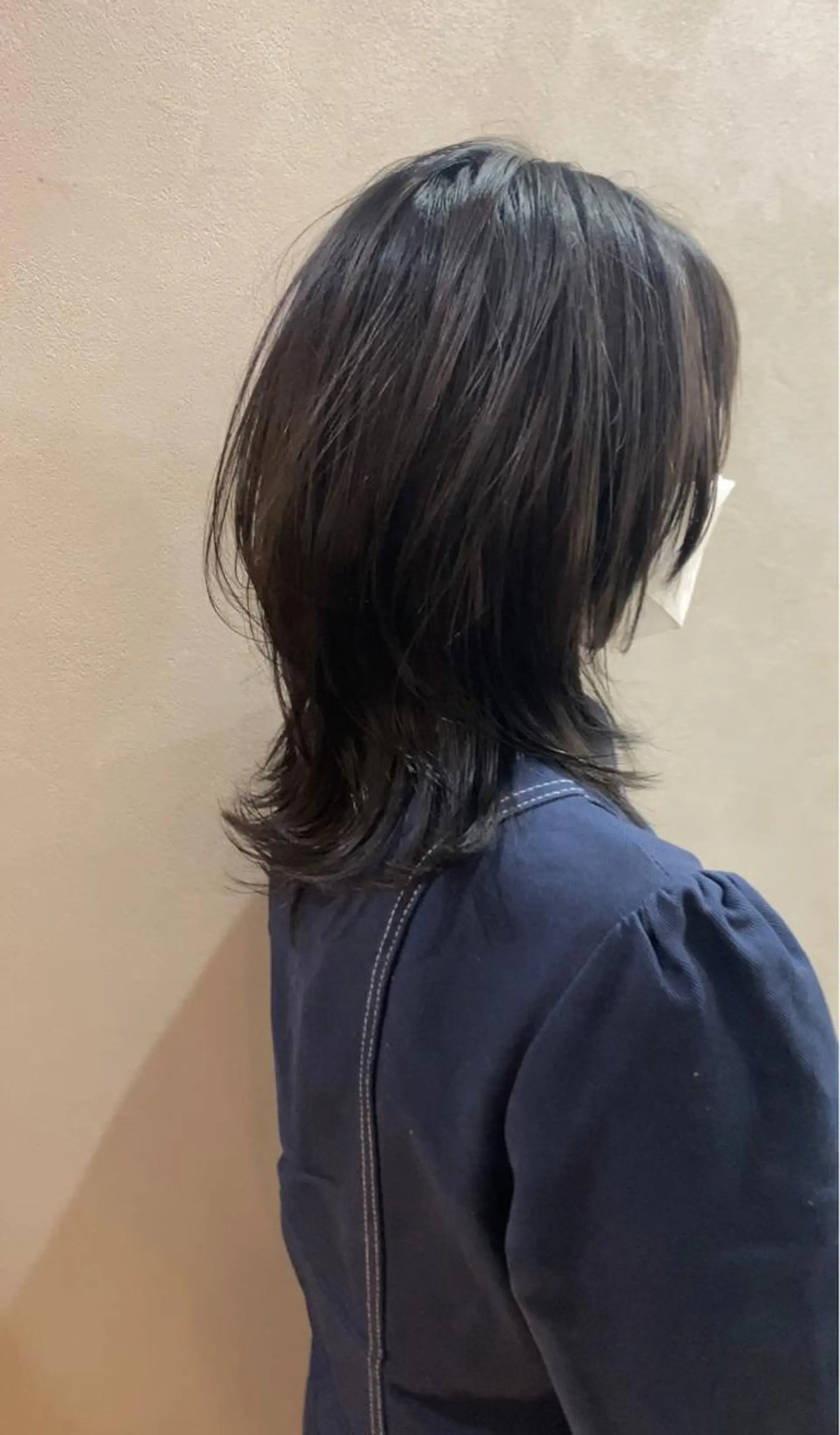 ミディアム レイヤーカット ウルフカット ウルフレイヤー カット ヘアカラー トリートメント トップスタイリスト 江口 稜亮のヘアスタイル