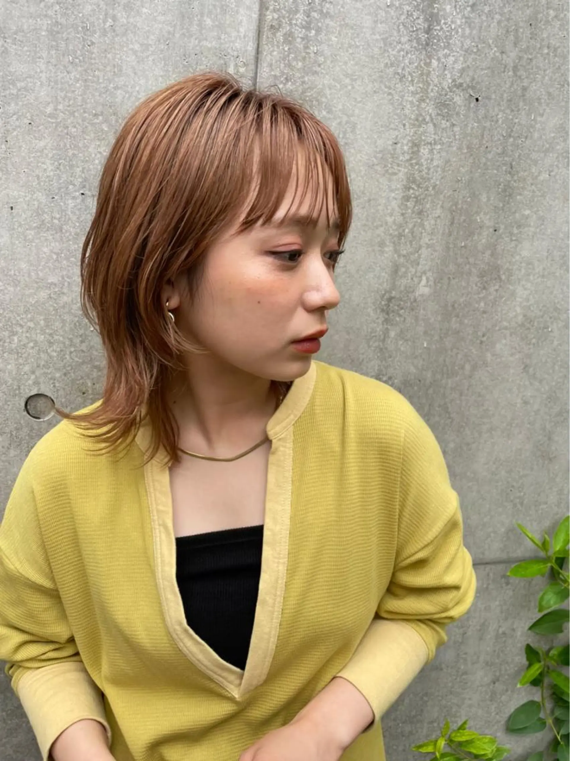 セミロング カット ヘアカラー L.E.M 仙台のヘアスタイル