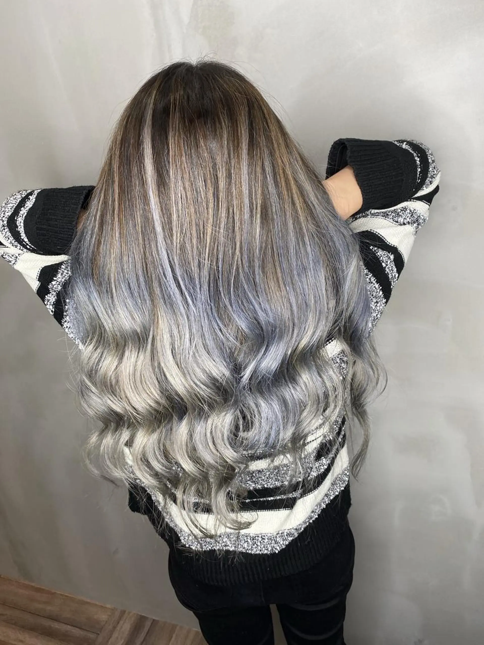 ロング カラー ヘアアレンジ ヘアカラー トリートメント Belle hair Design青野大貴のヘアスタイル
