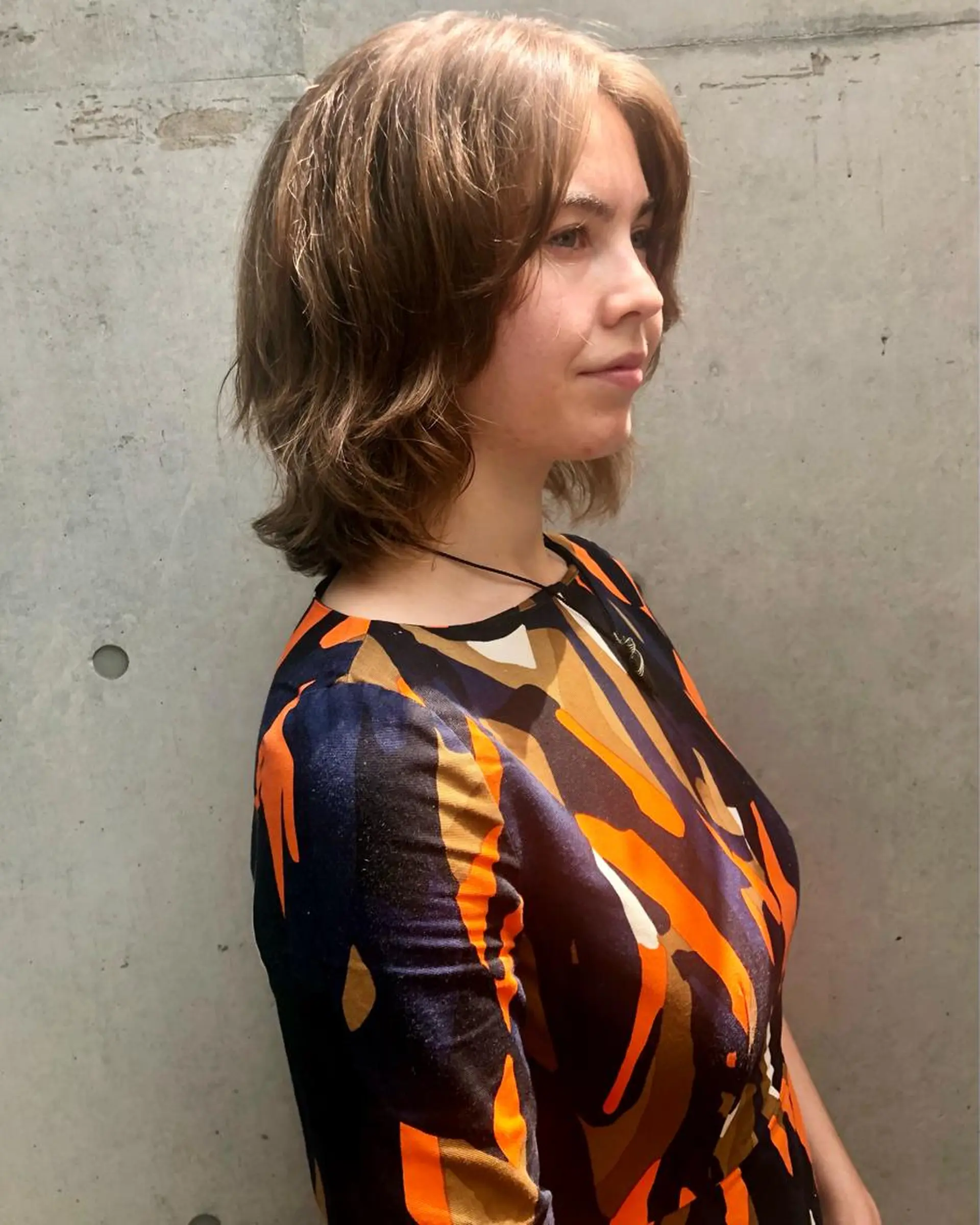 ミディアム カラー ショートボブ ブリーチ ケアブリーチ ハイライトカラー ハイトーンカラー カット ヘアカラー KEPKA ヤマグチ 天神 今泉のヘアスタイル