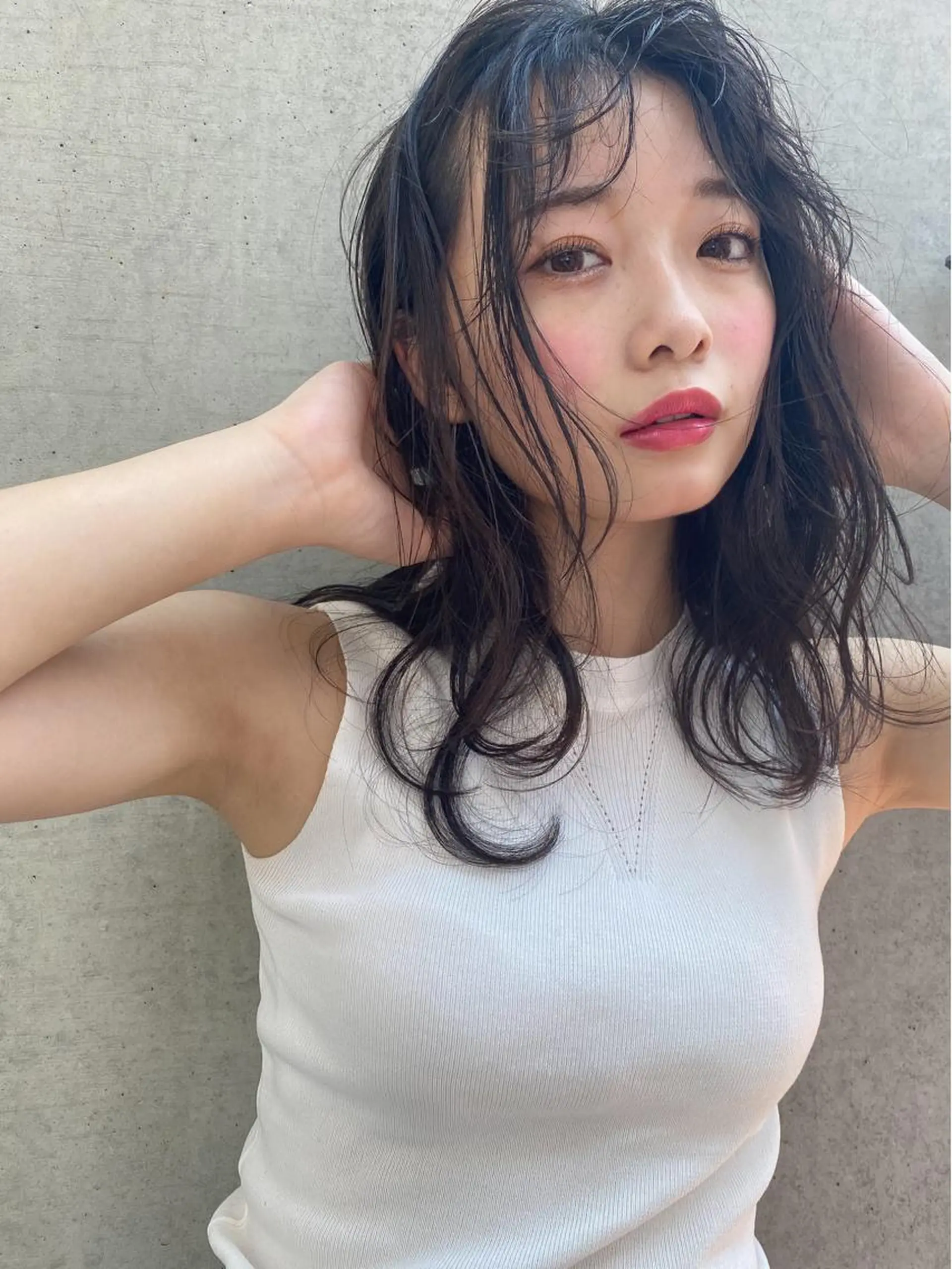 ロング カット トリートメント nessヤマサキ リュウタのヘアスタイル