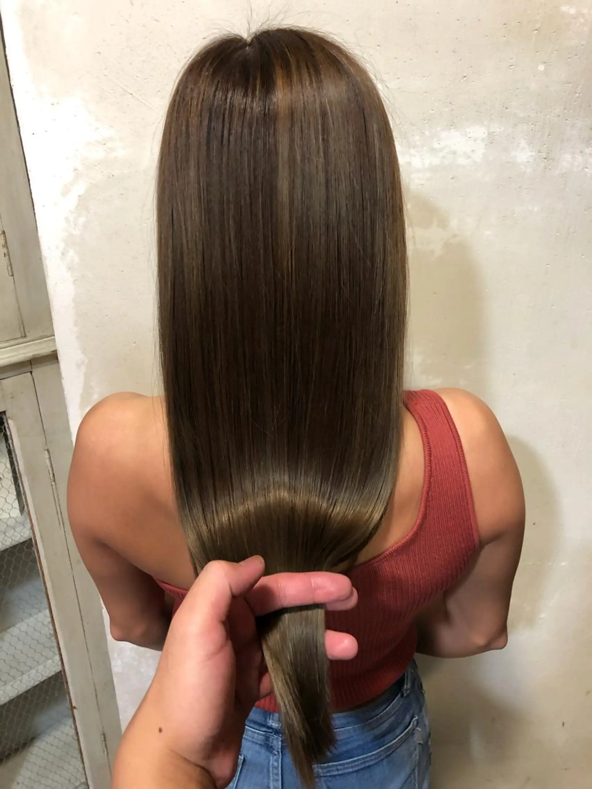 ロング 髪質改善 トリートメント 前平 友慈のヘアスタイル