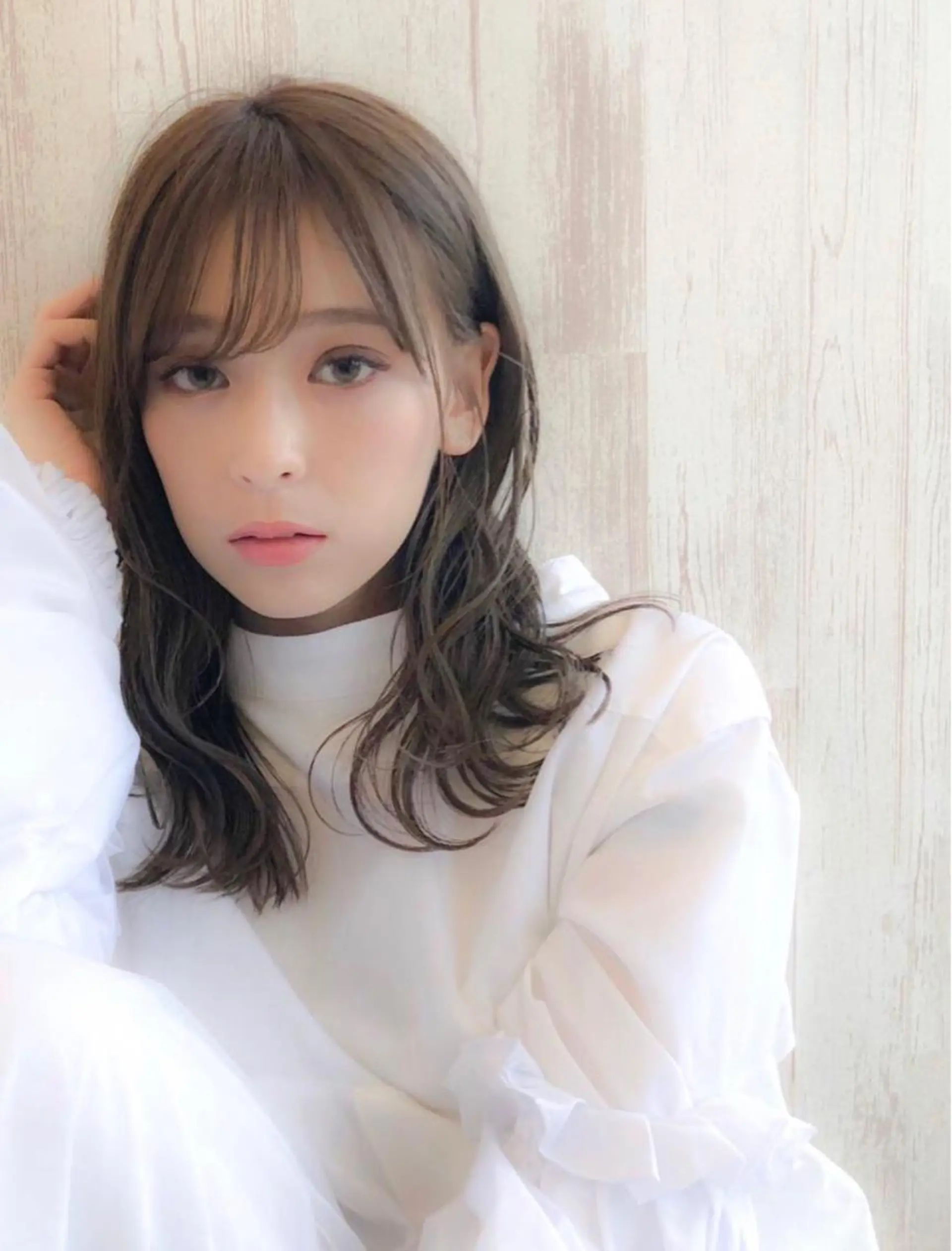 セミロング カラー ヘアカラー トリートメント 河合秀明/ハイライト /インナーカラーのヘアスタイル