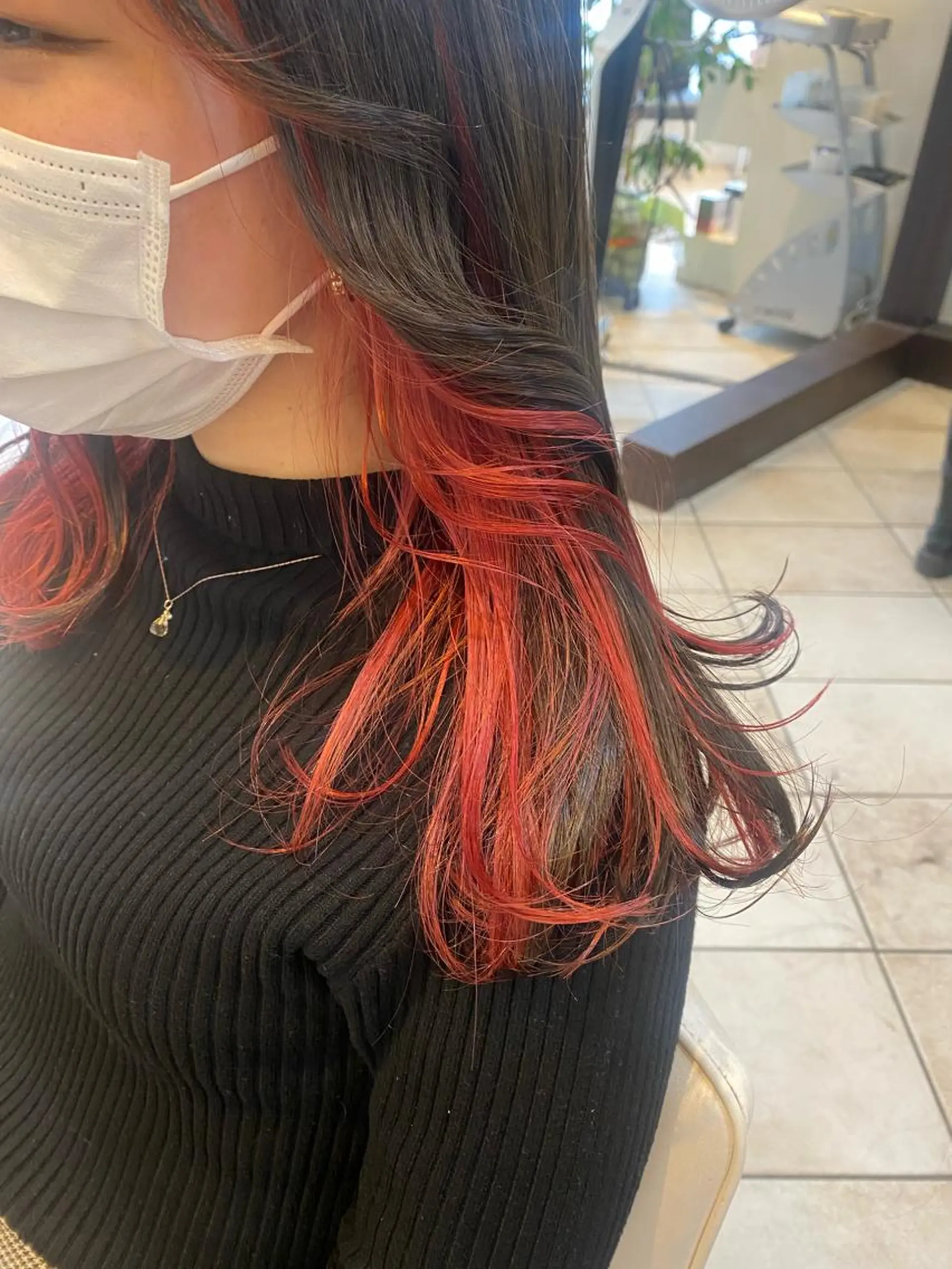 ロング カラー イヤリングカラー 🦋インナーカラー れいな🦋のヘアスタイル