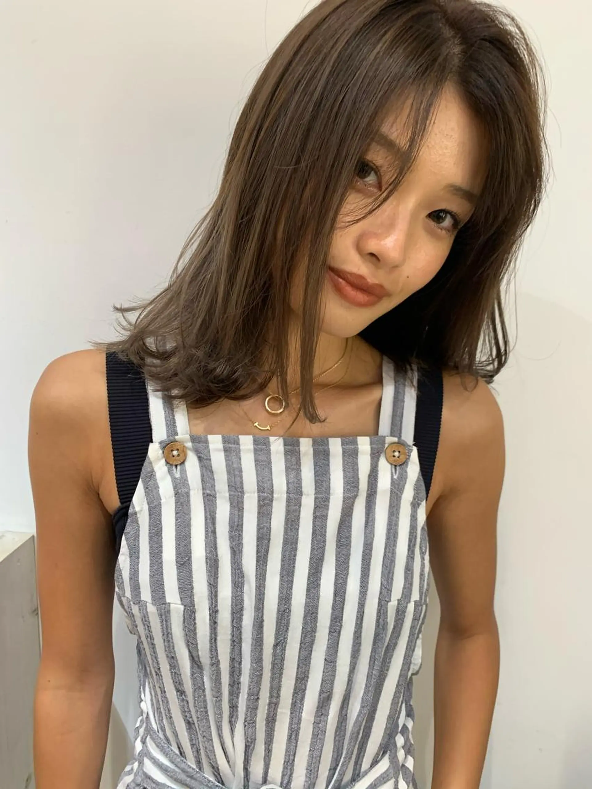 ミディアム カラー ヘアアレンジ Rico / bob/グレージュのヘアスタイル