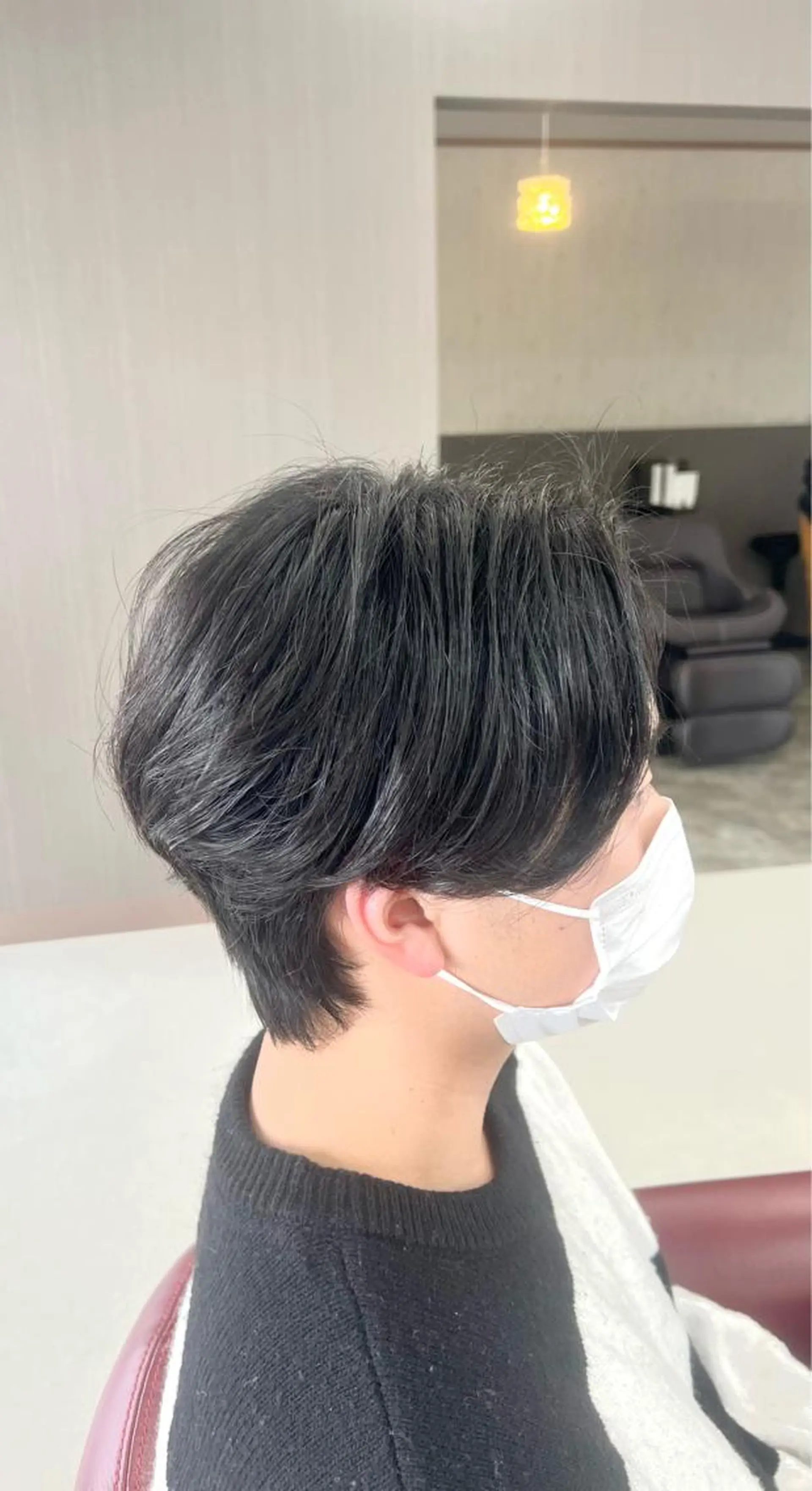 ショート パーマ メンズ センターパート メンズパーマ ニュアンスパーマ KEN 🌟のヘアスタイル