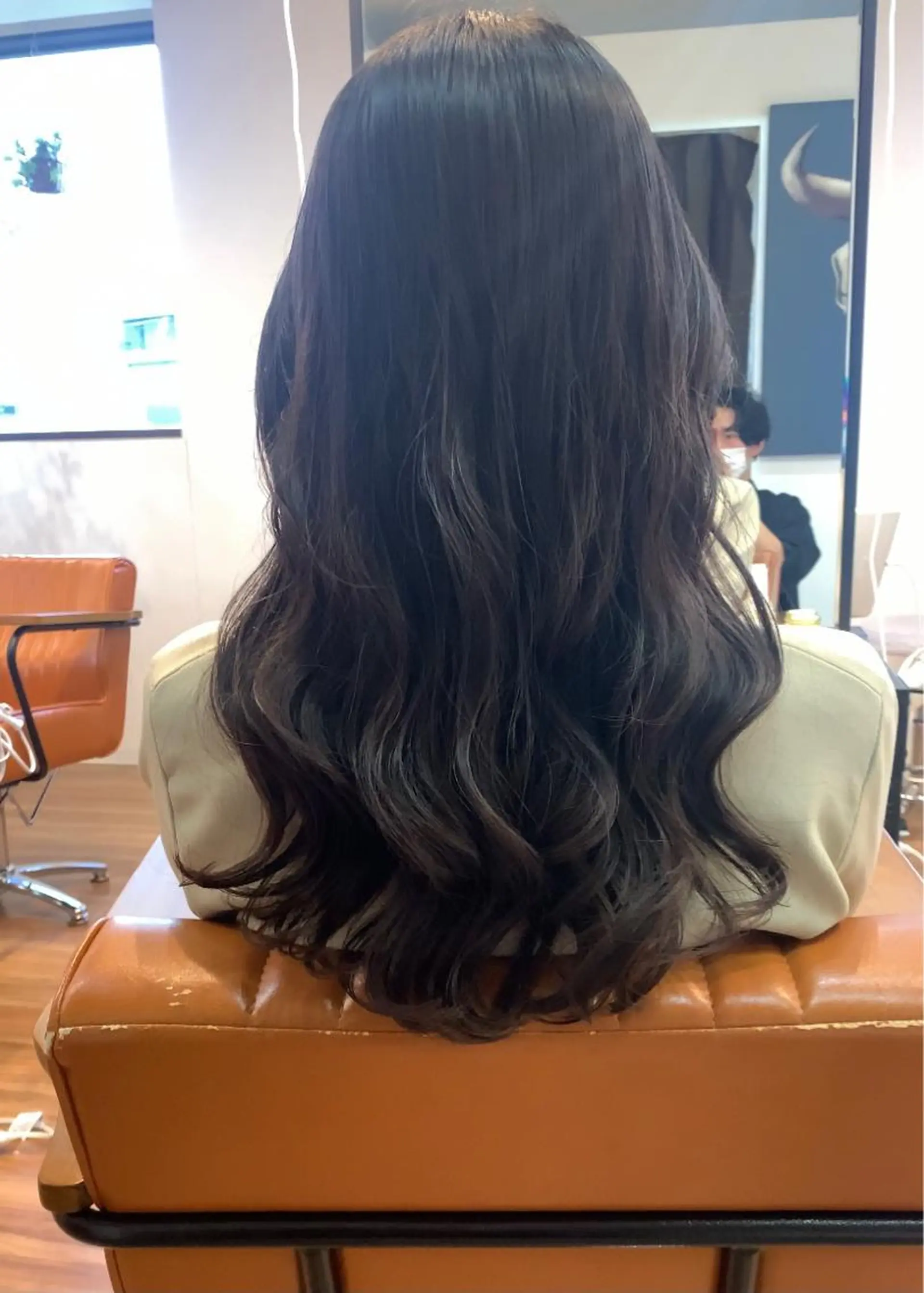 セミロング パーマ セミロングパーマ 髪質改善 カット パーマ 古沢 新のヘアスタイル