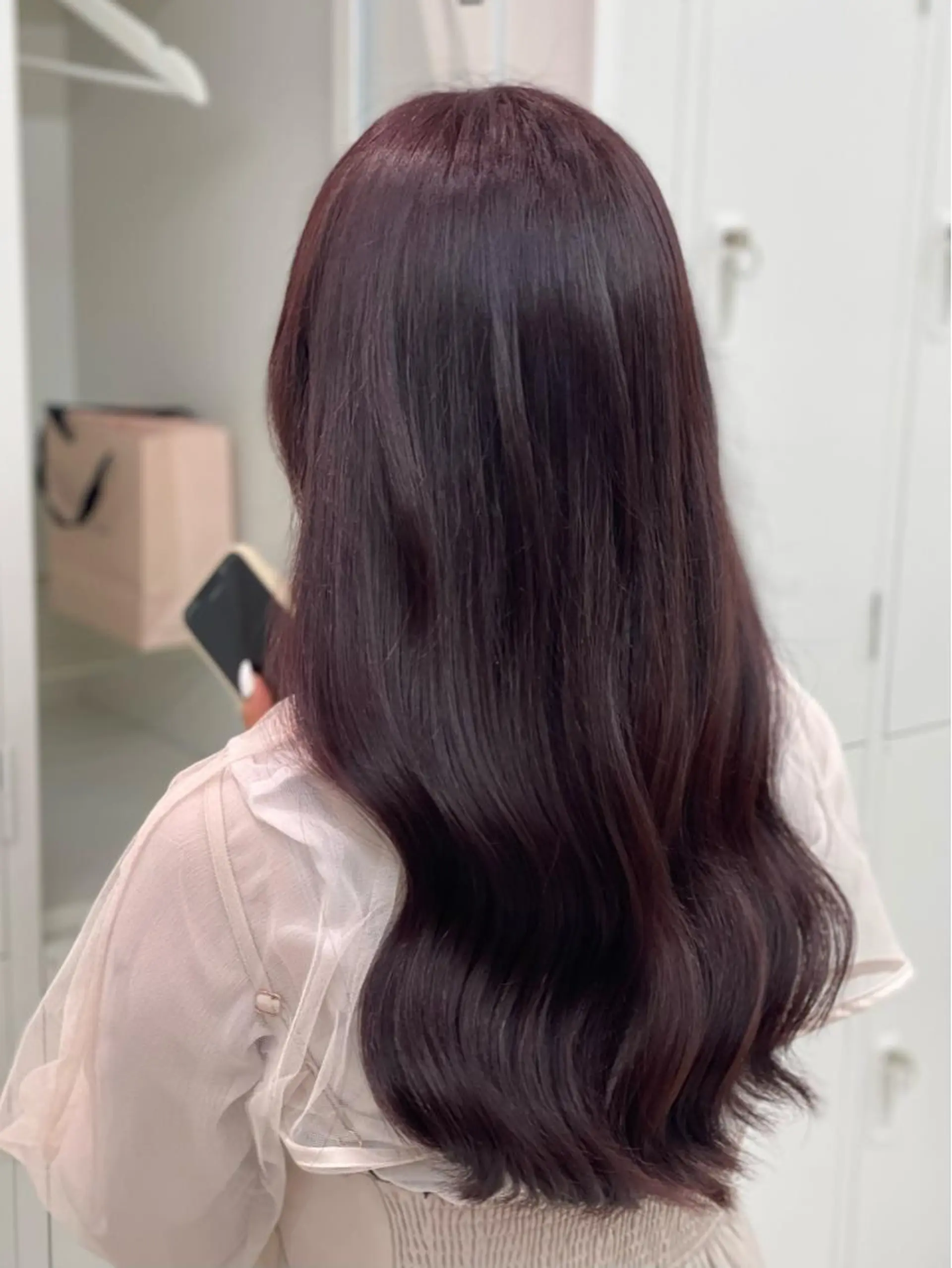 ロング カラー ショーヤ/ブリーチ /バレイヤージュのヘアスタイル