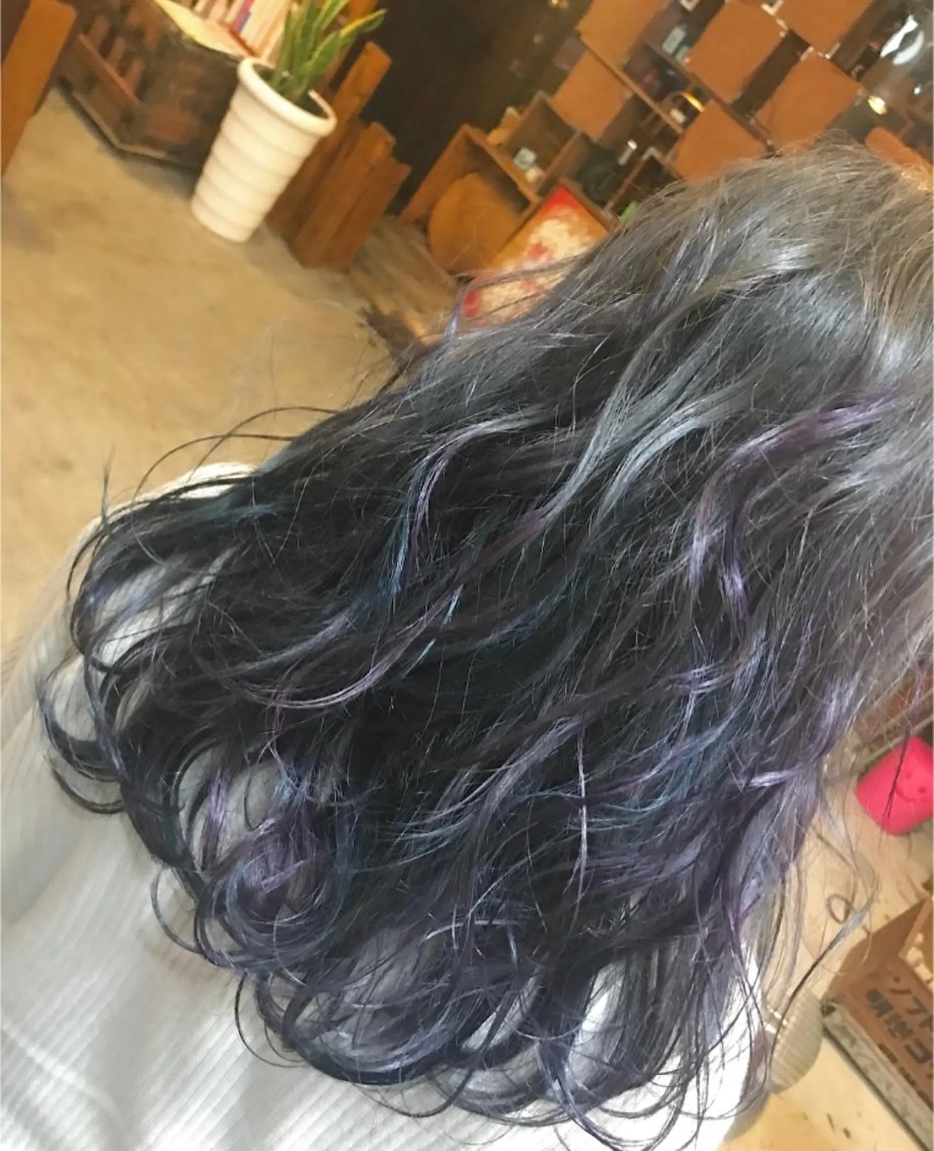 ロング パープルカラー 玉木 育実のヘアスタイル