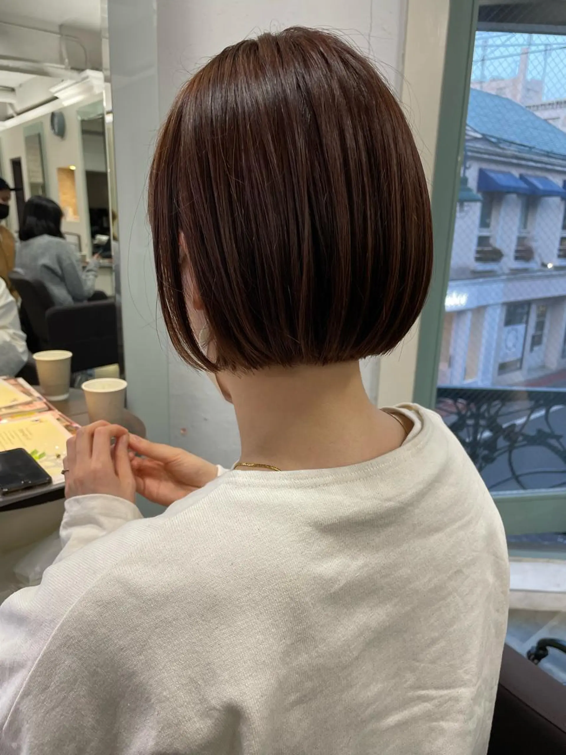 ショート カラー カット ヘアカラー トリートメント 平 ちひろのヘアスタイル