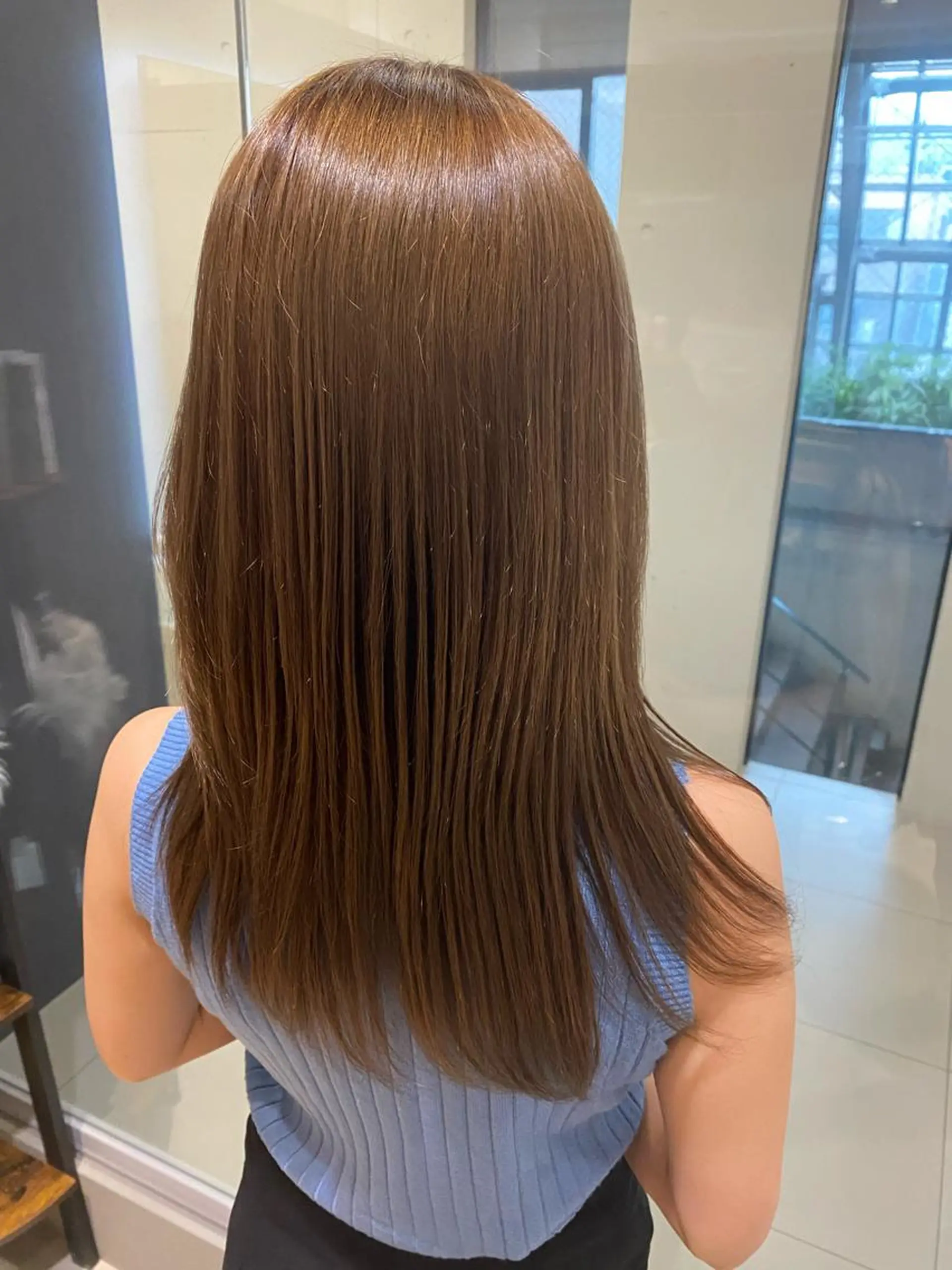 ミディアム トリートメント カット ヘアカラー トリートメント 田中 アキオのヘアスタイル