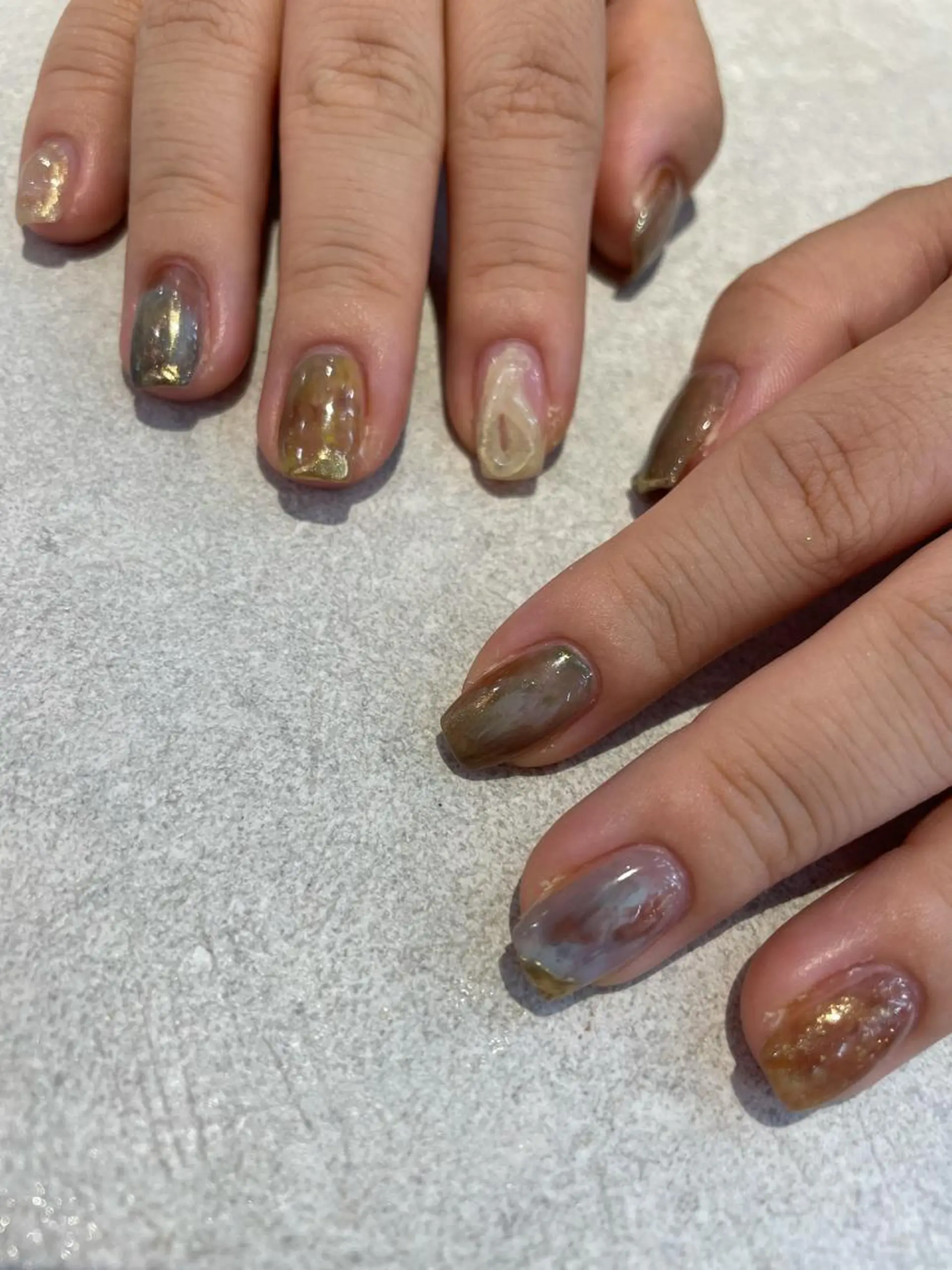 ネイル ハンドネイル 【淡色color/ nail】maikoのネイルデザイン